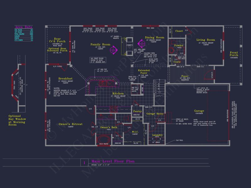 Elegant 2-Story house Plan with 6 Elevations and Open Floor Plans