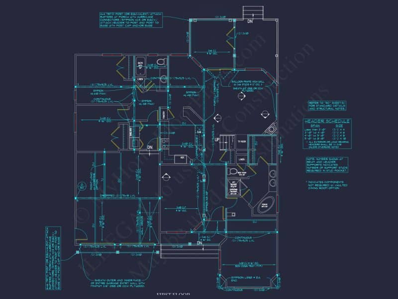 Elegant 2-Story house Plan with CAD Designs and Blueprint Features