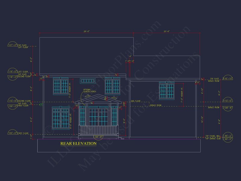 Elegant 2-Story house Plan with 2, 466 SF & CAD Designs