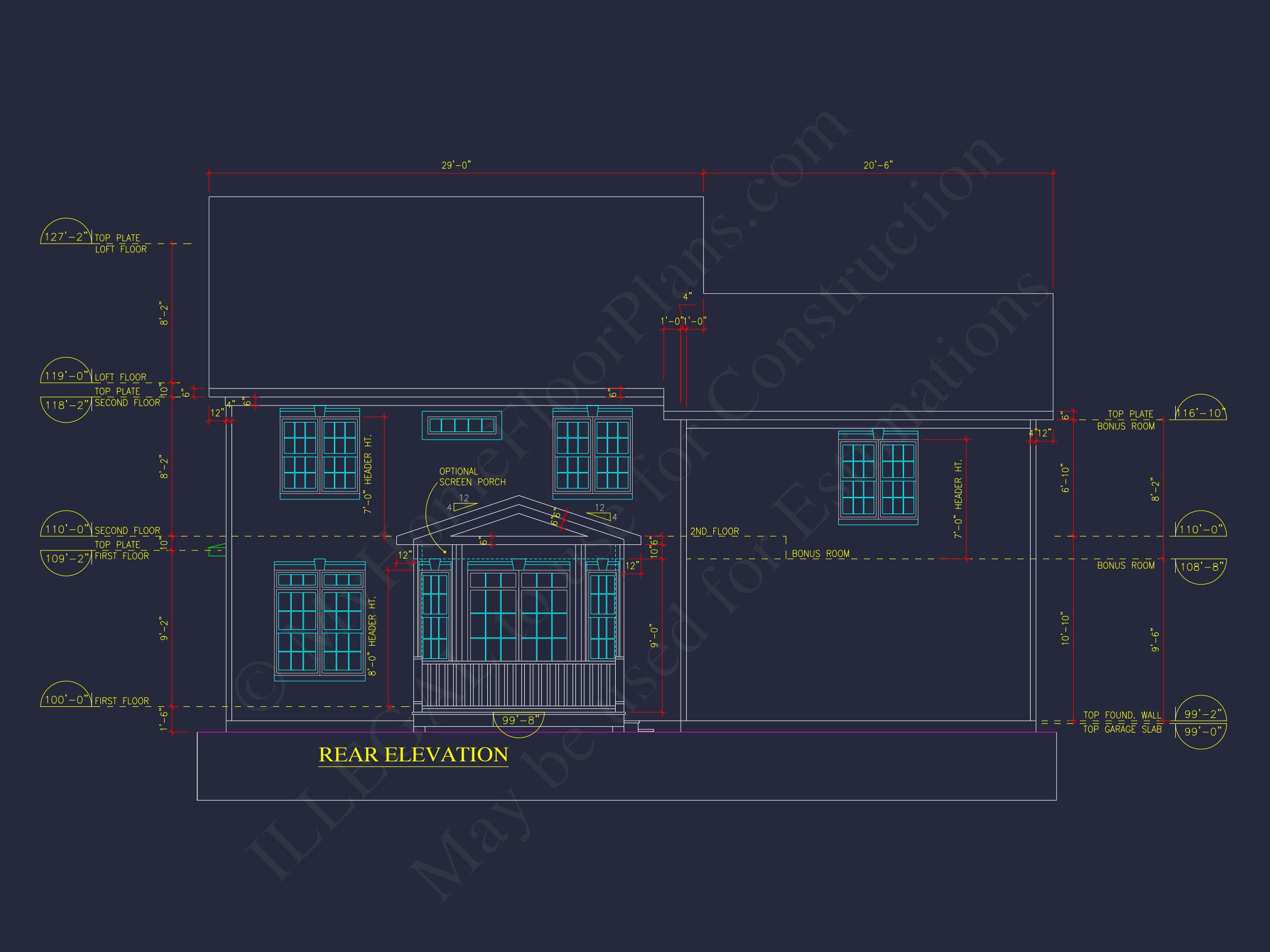Elegant 2-Story house Plan with 2,466 SF & CAD Designs