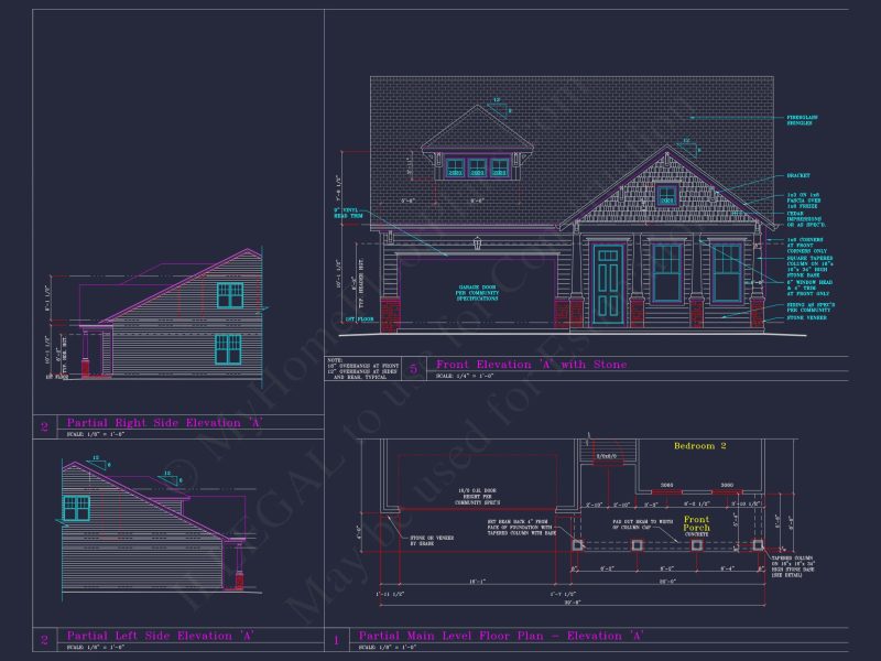 Elegant 2-Story house Plan with 6 Elevations and Open Floor Plans