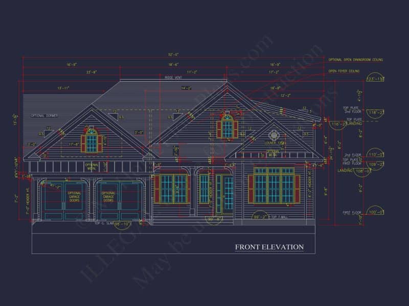 Elegant 2-Story house Plan with CAD Designs and Blueprint Features