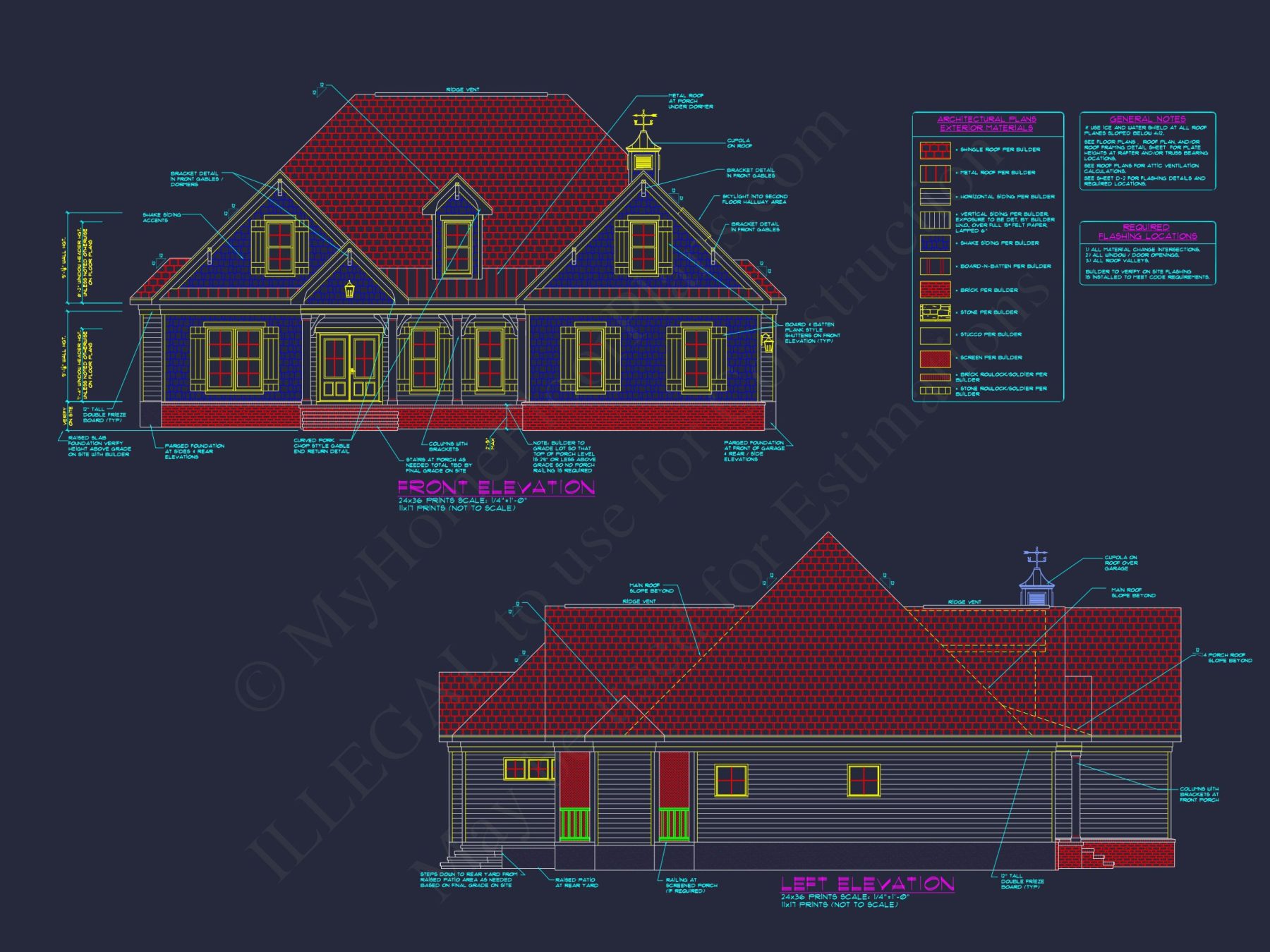 Elegant 3-Bedroom house Plan with Detailed Floor Designs