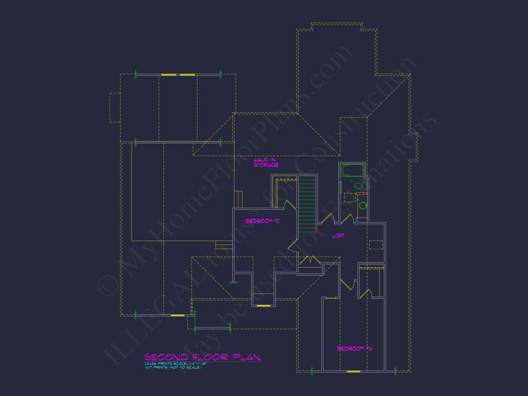 Elegant 3-Bedroom house Plan with Detailed Floor Designs