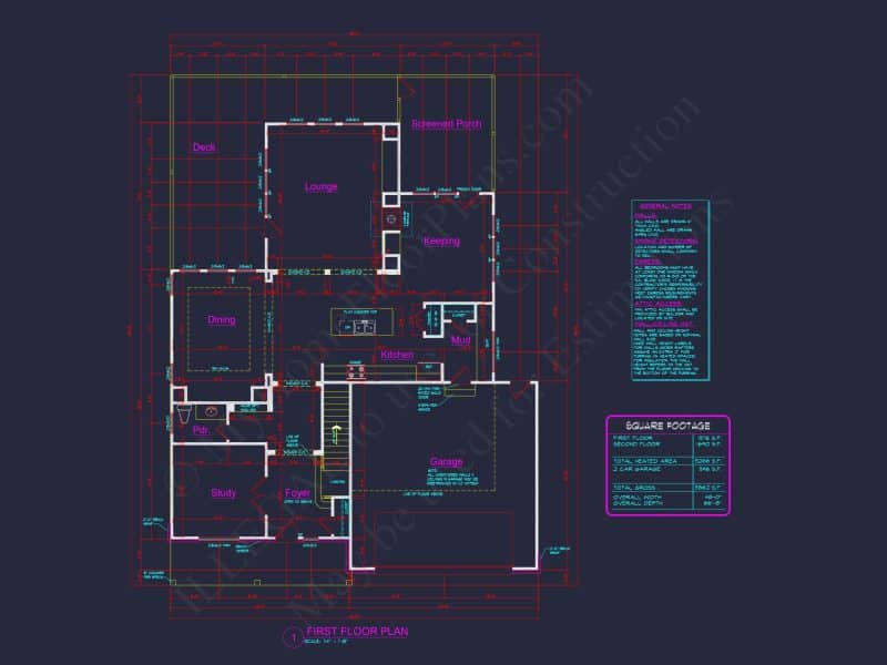 Elegant 4-Bedroom house Plan with 2 Floors and CAD Designs