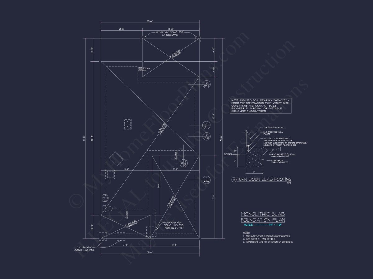 Elegant Craftsman house Blueprint with 2-Story Floor Plan