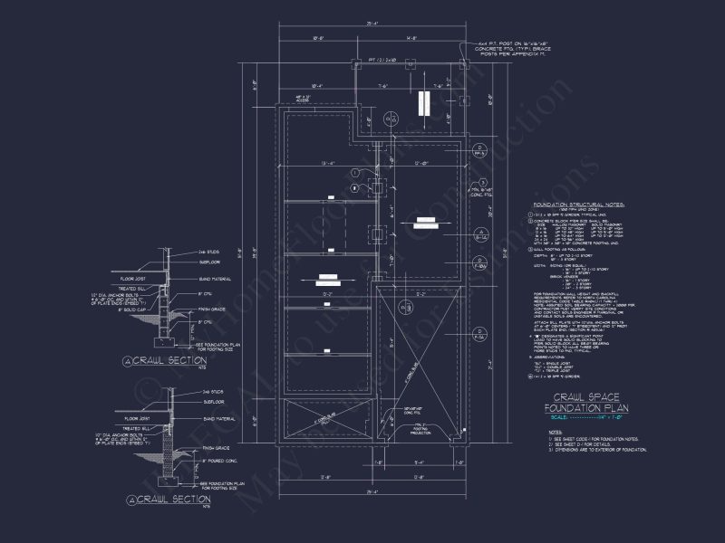 Elegant Craftsman house Blueprint with 2-Story Floor Plan