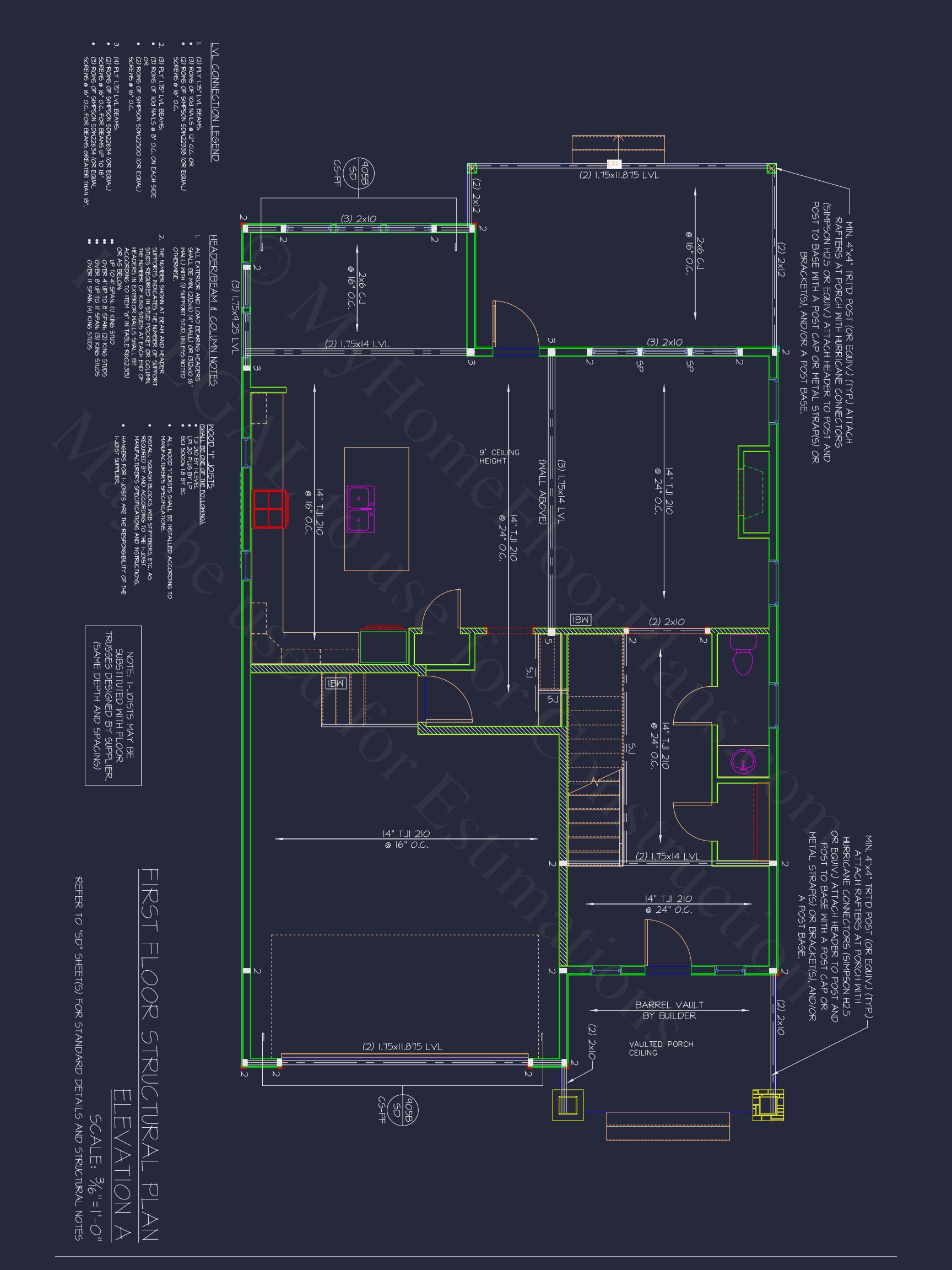 Elegant Craftsman house Plan with CAD Designs and Blueprint