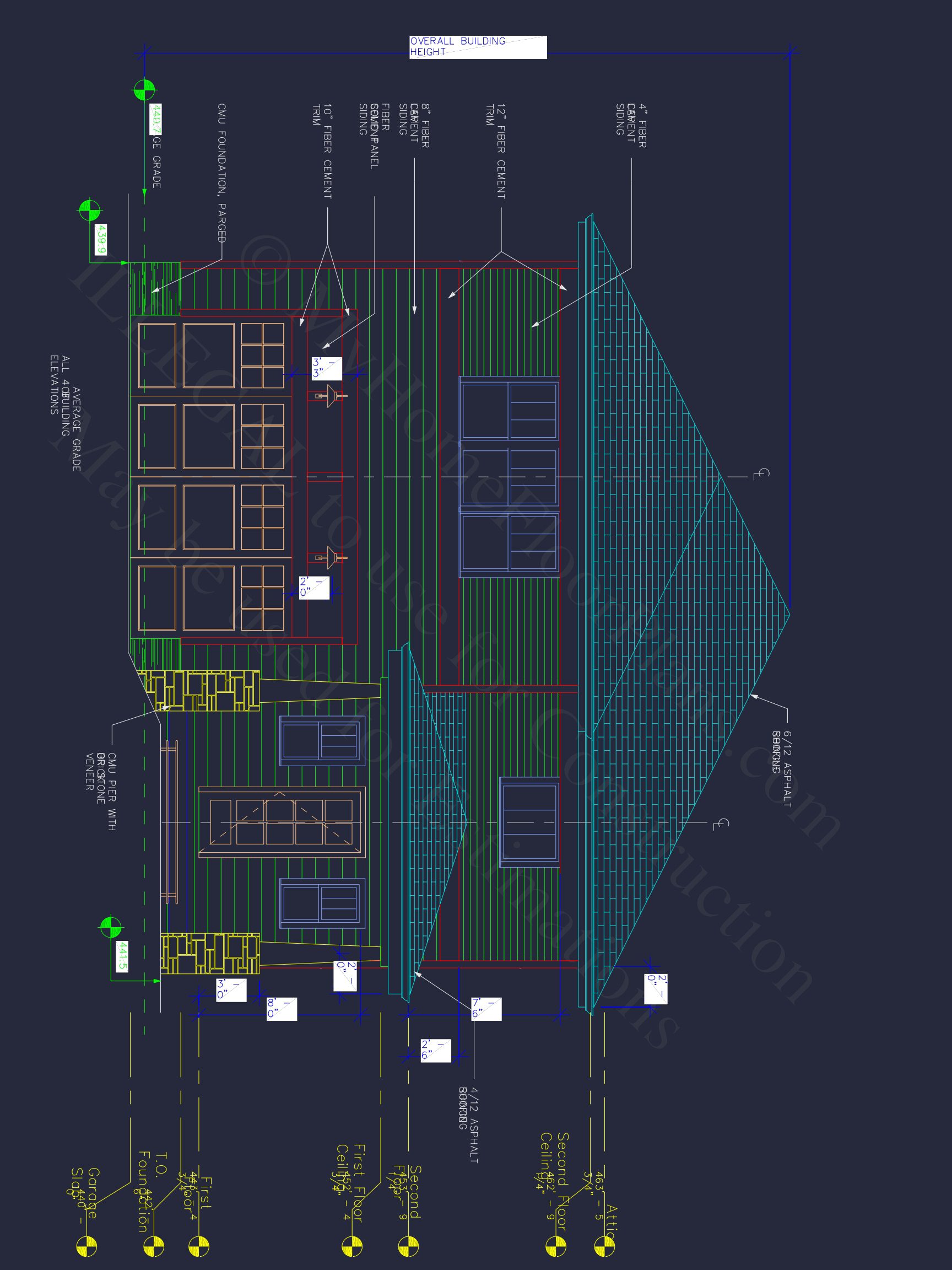 Elegant Craftsman house Plan with CAD Designs and Blueprint