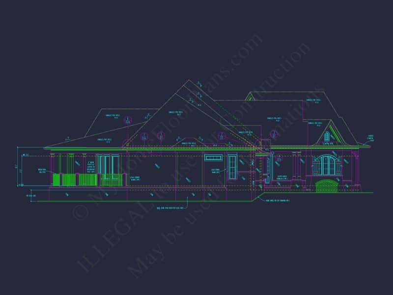 Elegant Craftsman house Plan with Detailed Floor Designs and CAD