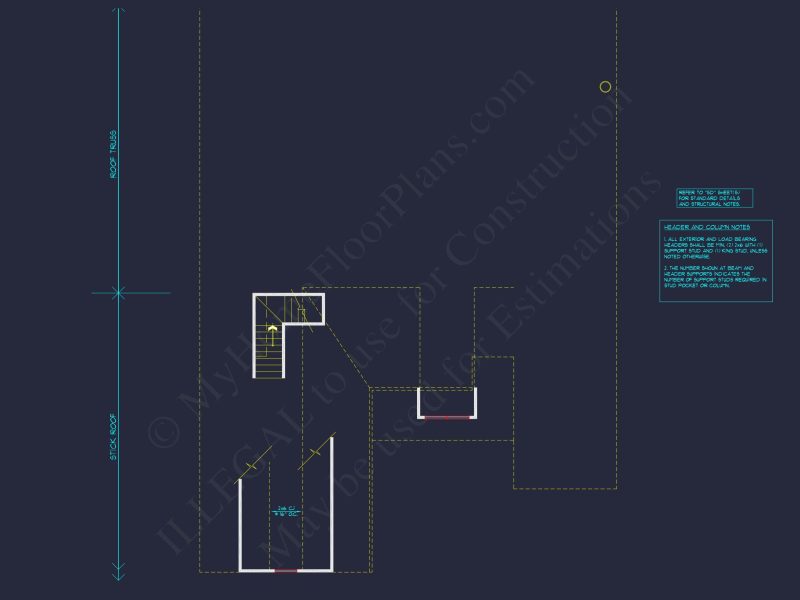 Elegant house Design Blueprint – CAD Floor Plan with Details