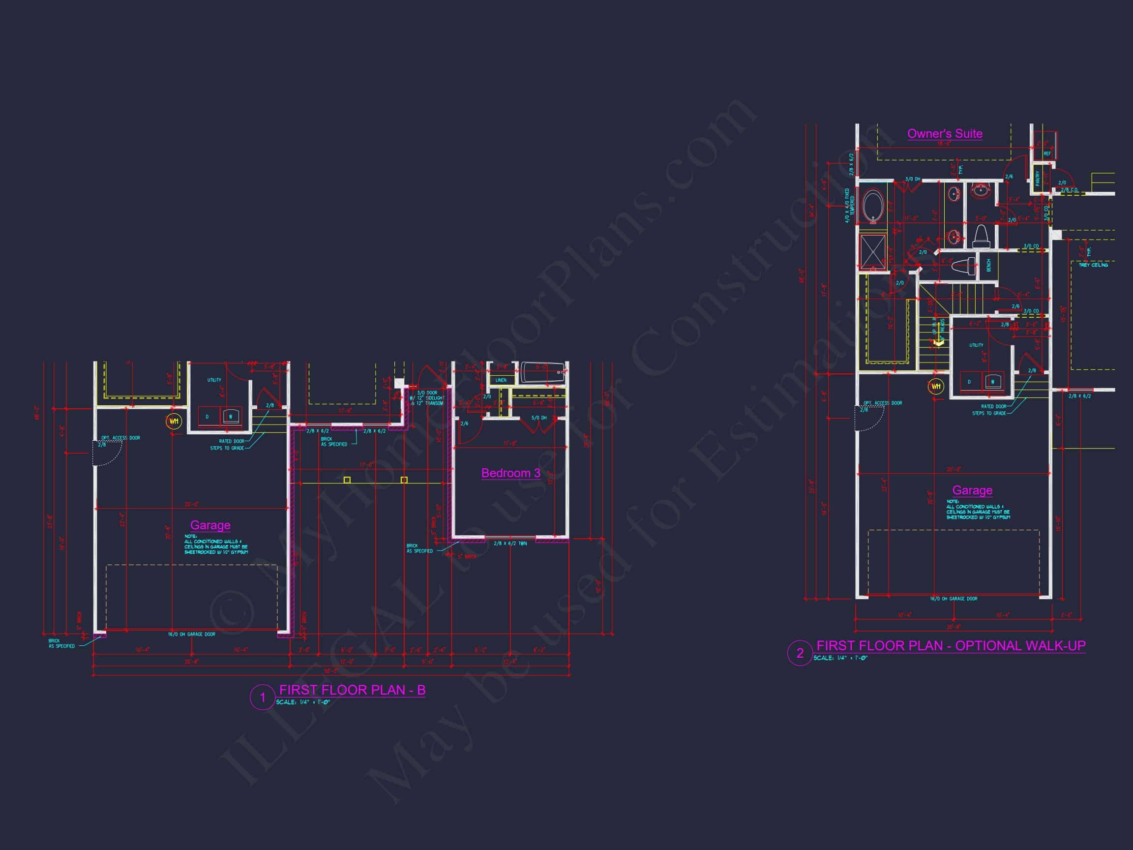 Elegant house Design Blueprint – CAD Floor Plan with Details