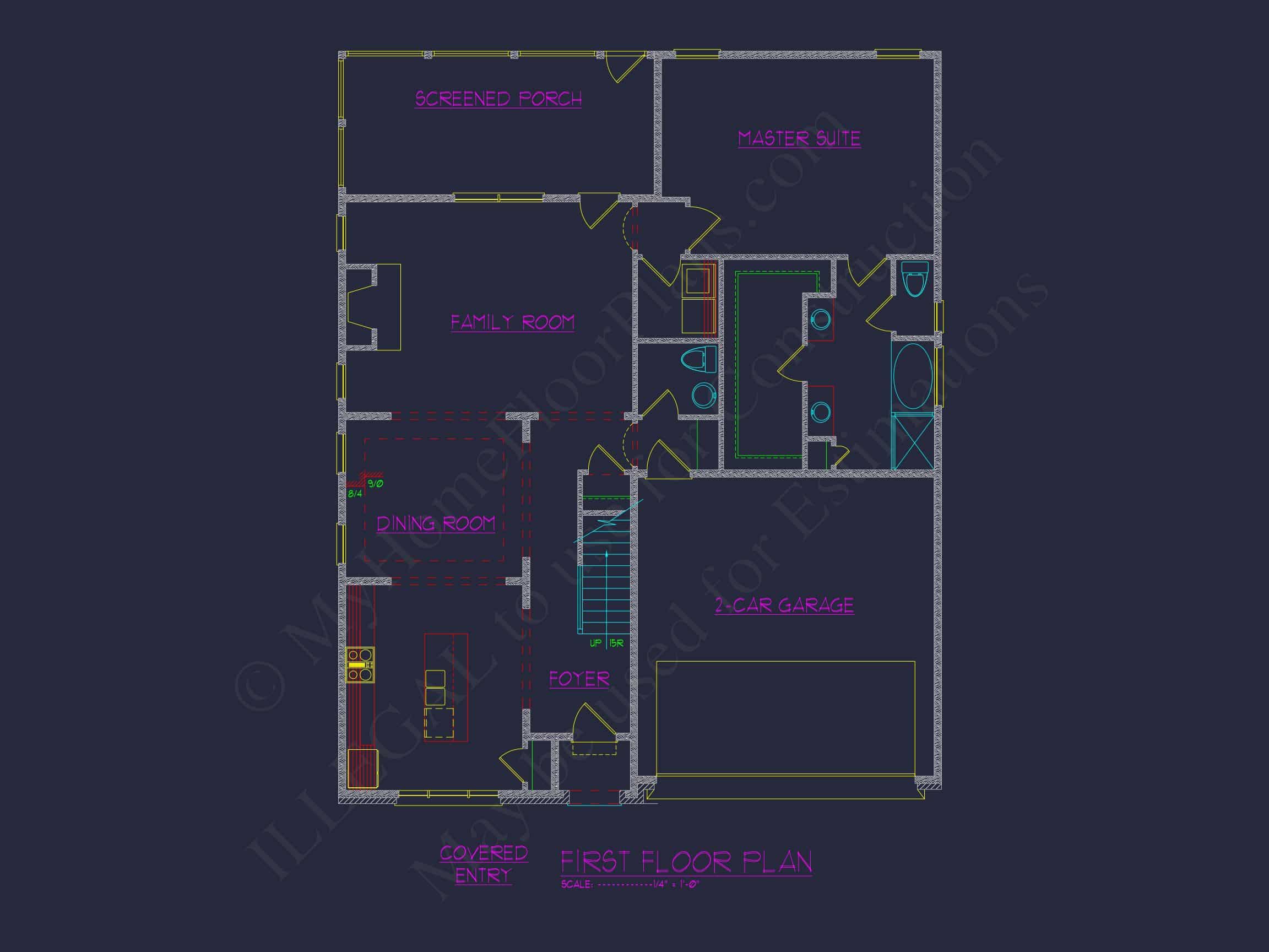 Floor Plan,CAD Blueprint for Builders