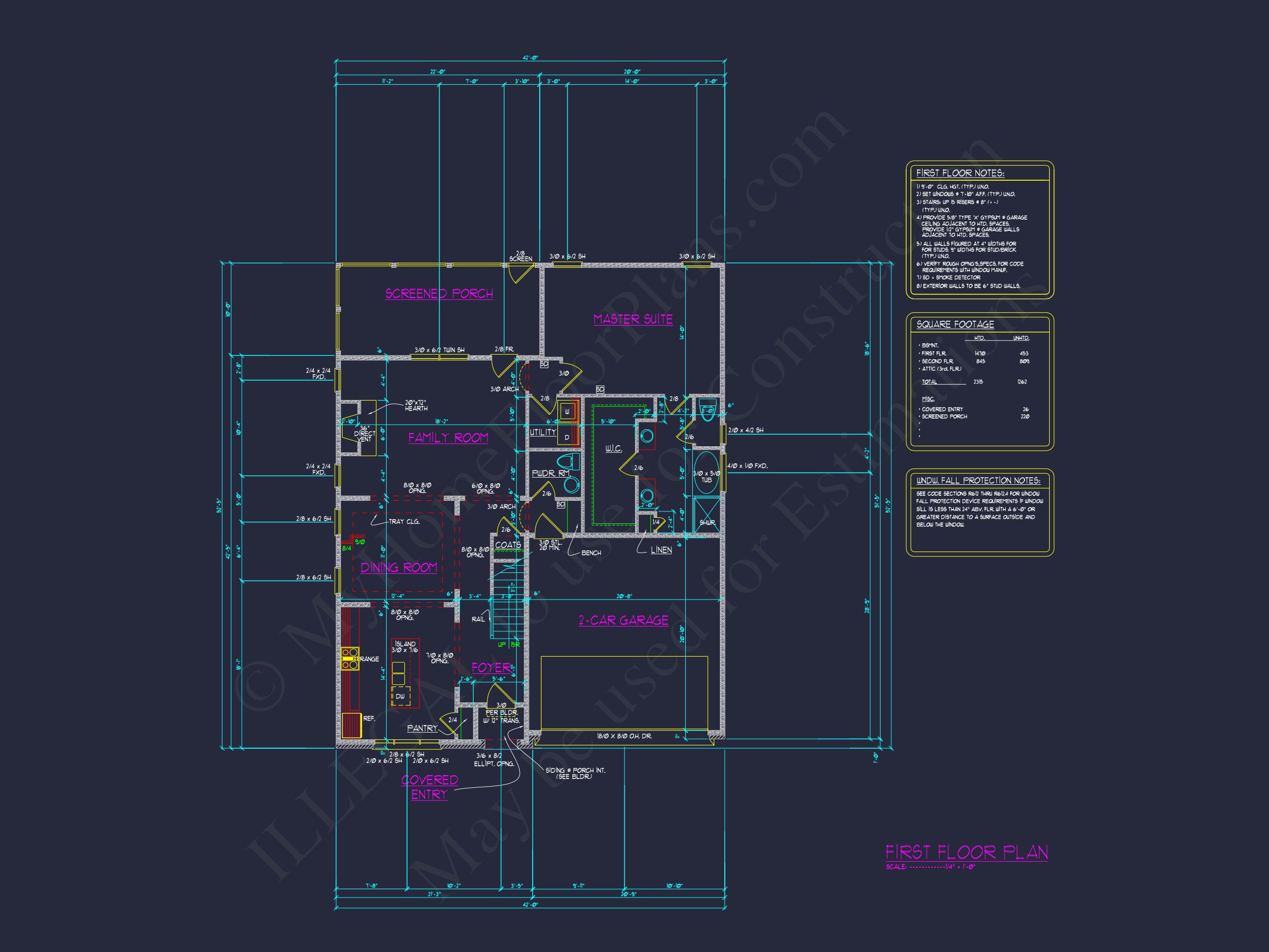 Floor Plan,CAD Blueprint for Builders