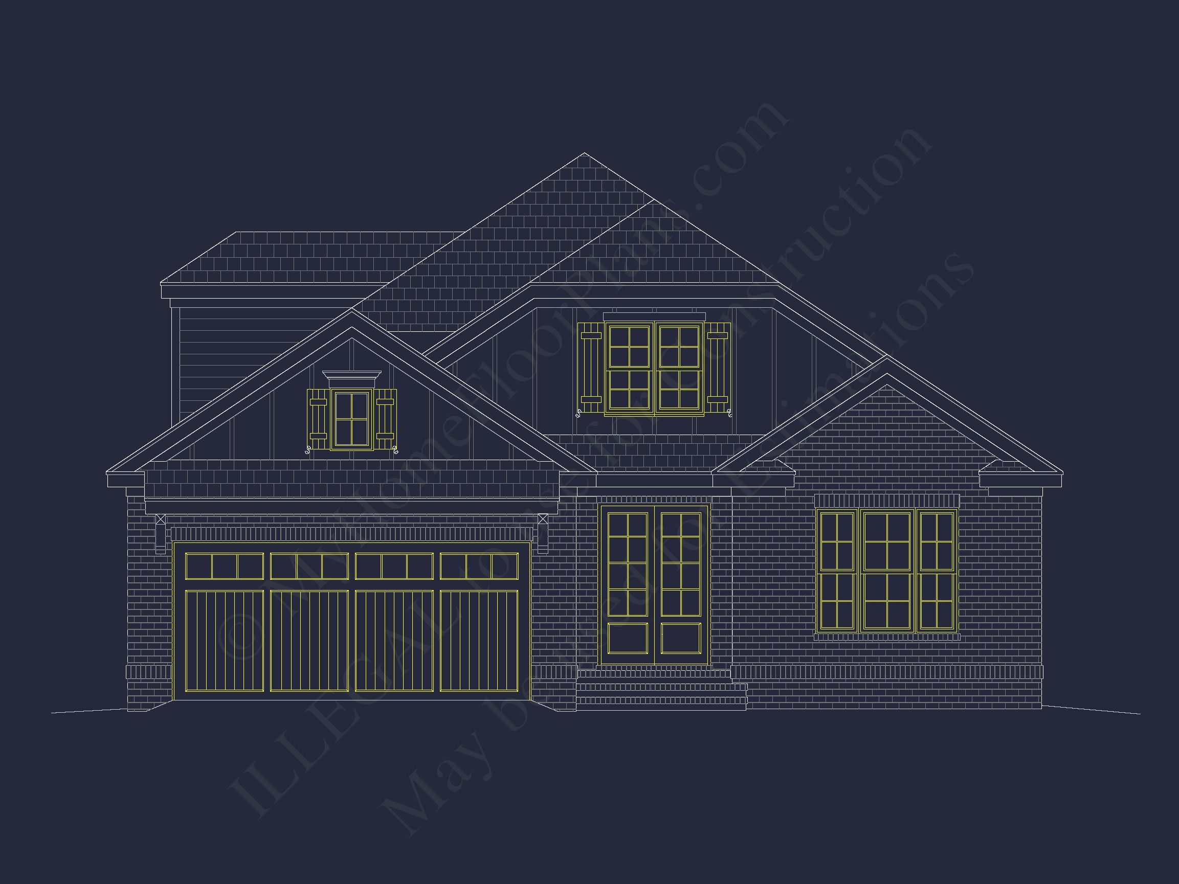 Elegant house Floor Plan Featuring 5 Beds with CAD Designs