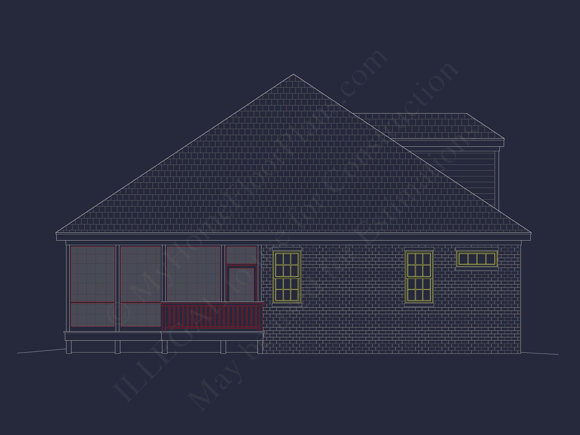 Elegant house Floor Plan Featuring 5 Beds with CAD Designs