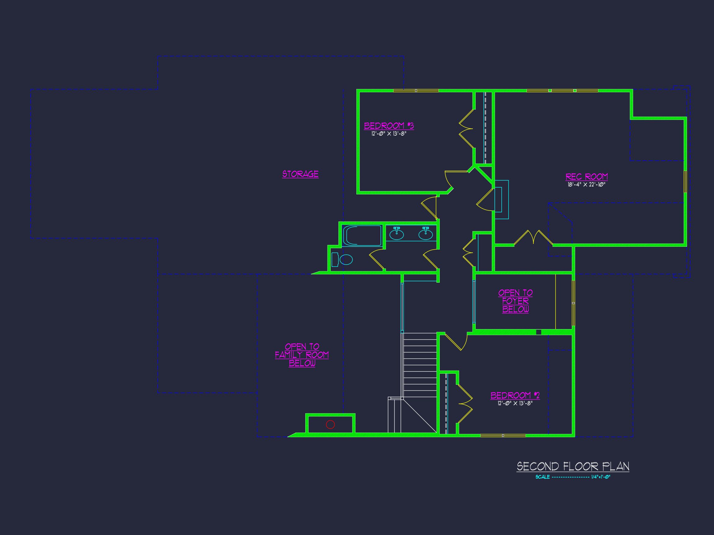 Elegant house Floor Plan with CAD Designs & Blueprint Features