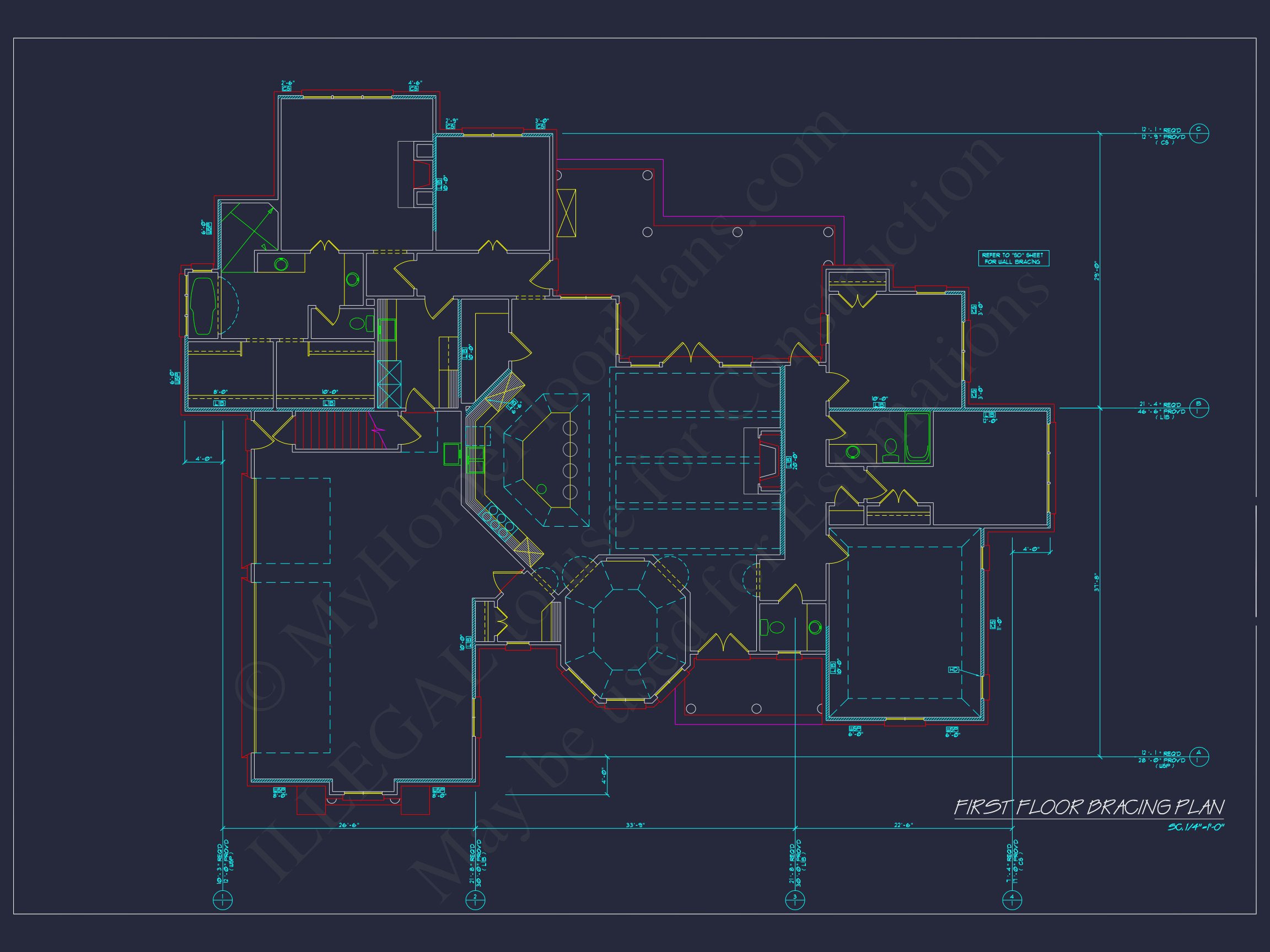 Elegant house Plan: Floor Plan,Blueprint & CAD Designs