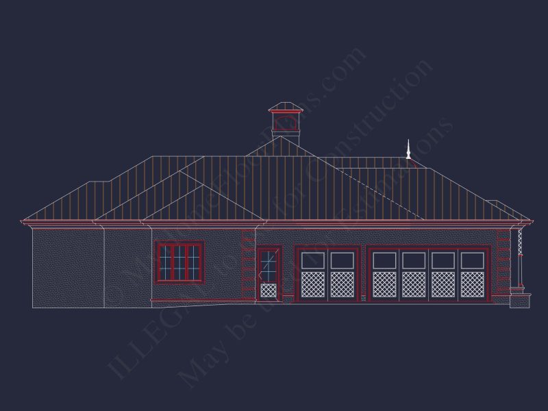 Elegant house Plan: Floor Plan, Blueprint & CAD Designs