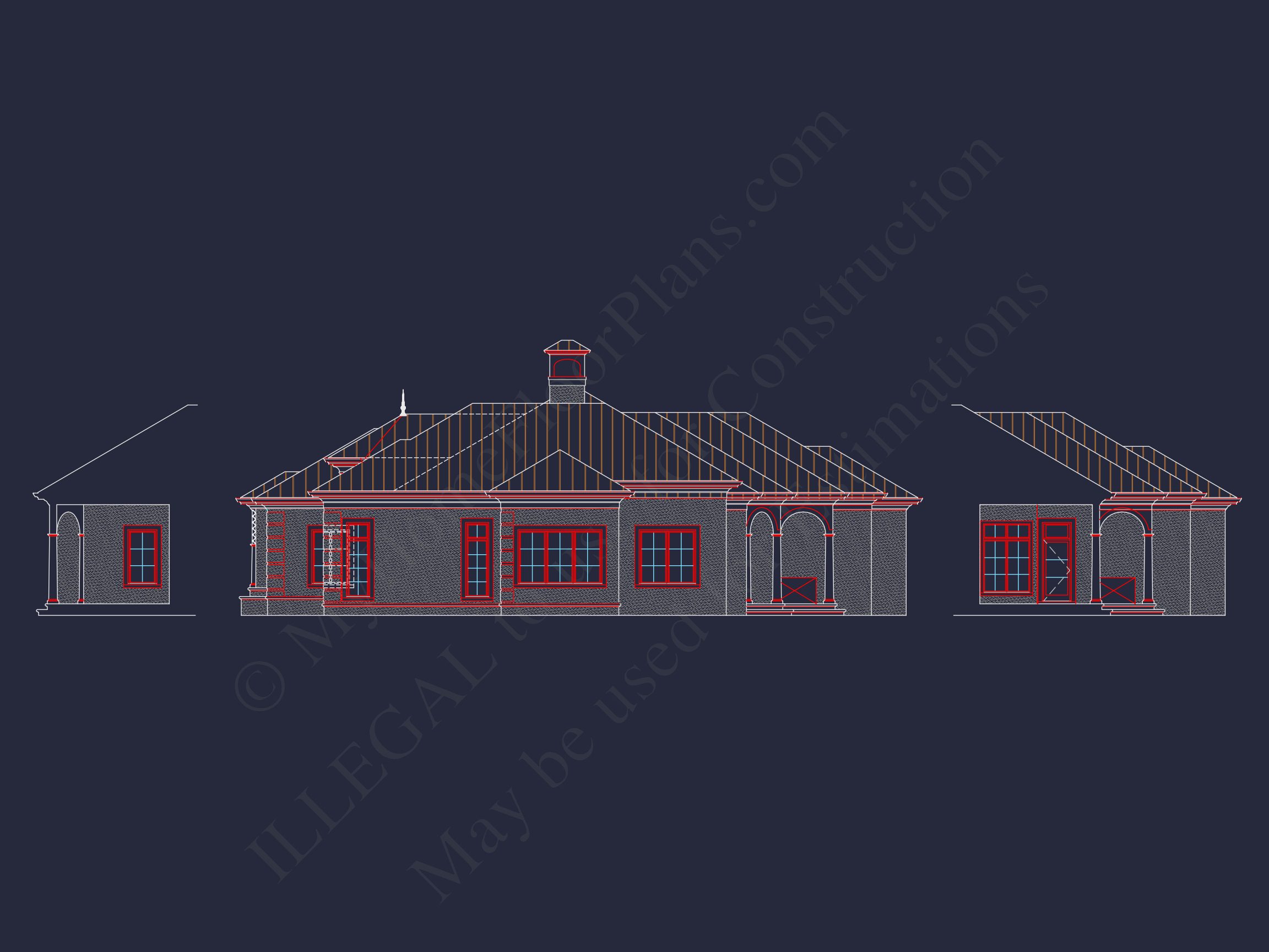 Elegant house Plan: Floor Plan,Blueprint & CAD Designs