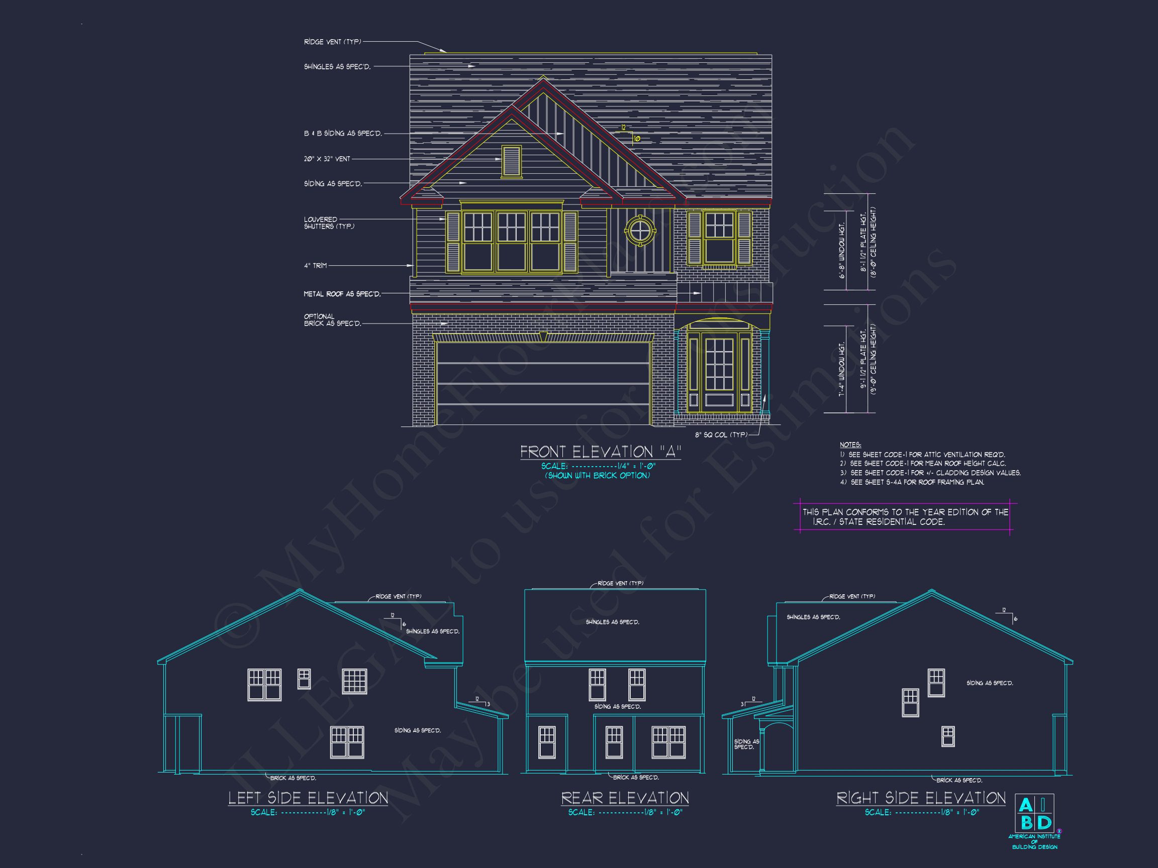 Elegant house Plan with 2 Floors and CAD Blueprint Designs