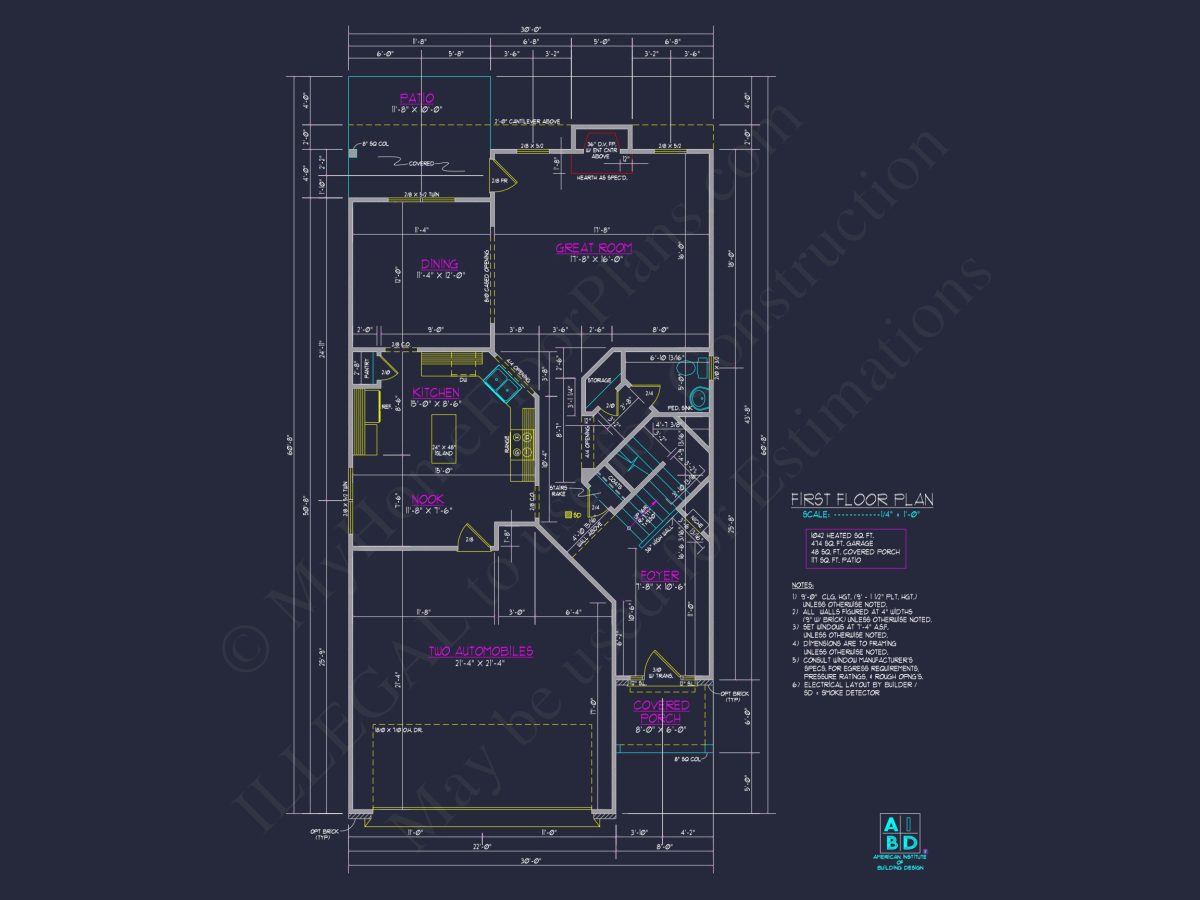 Elegant house Plan with 2 Floors and CAD Blueprint Designs