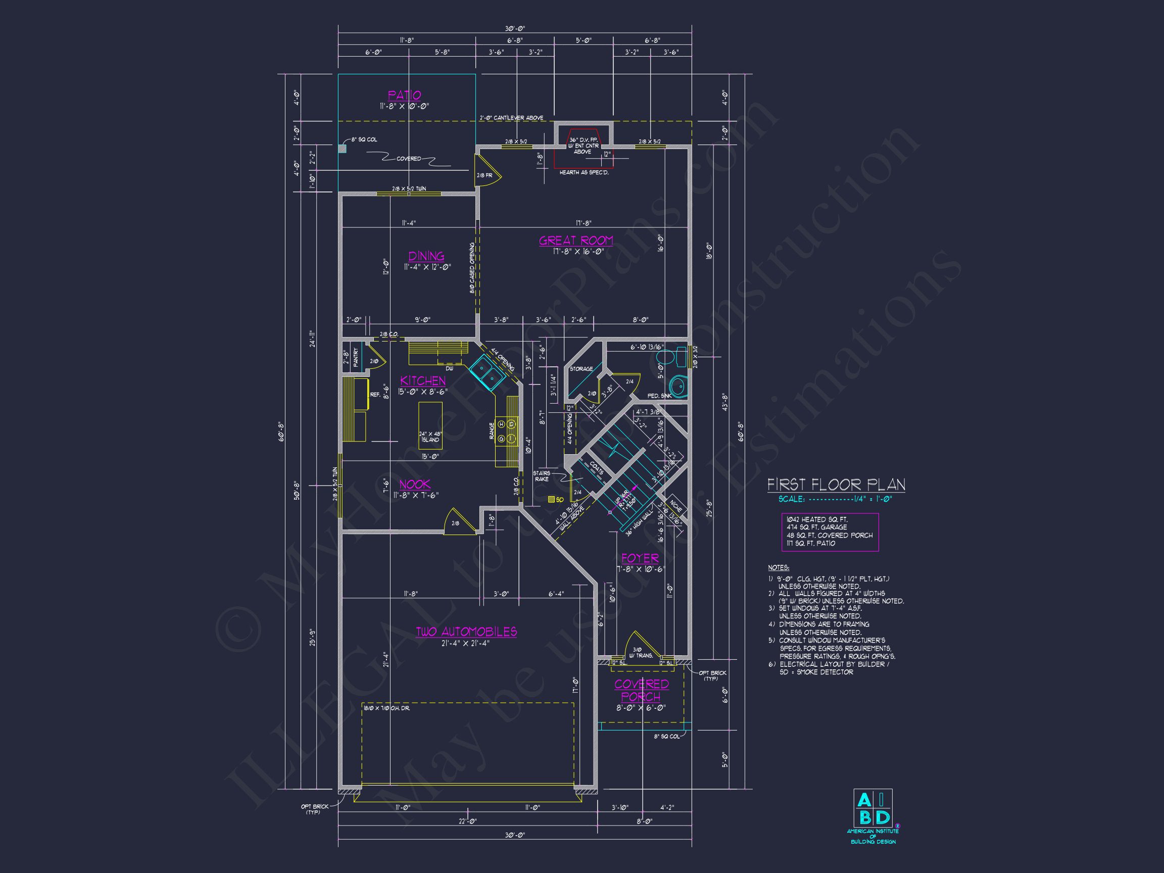 Elegant house Plan with 2 Floors and CAD Blueprint Designs