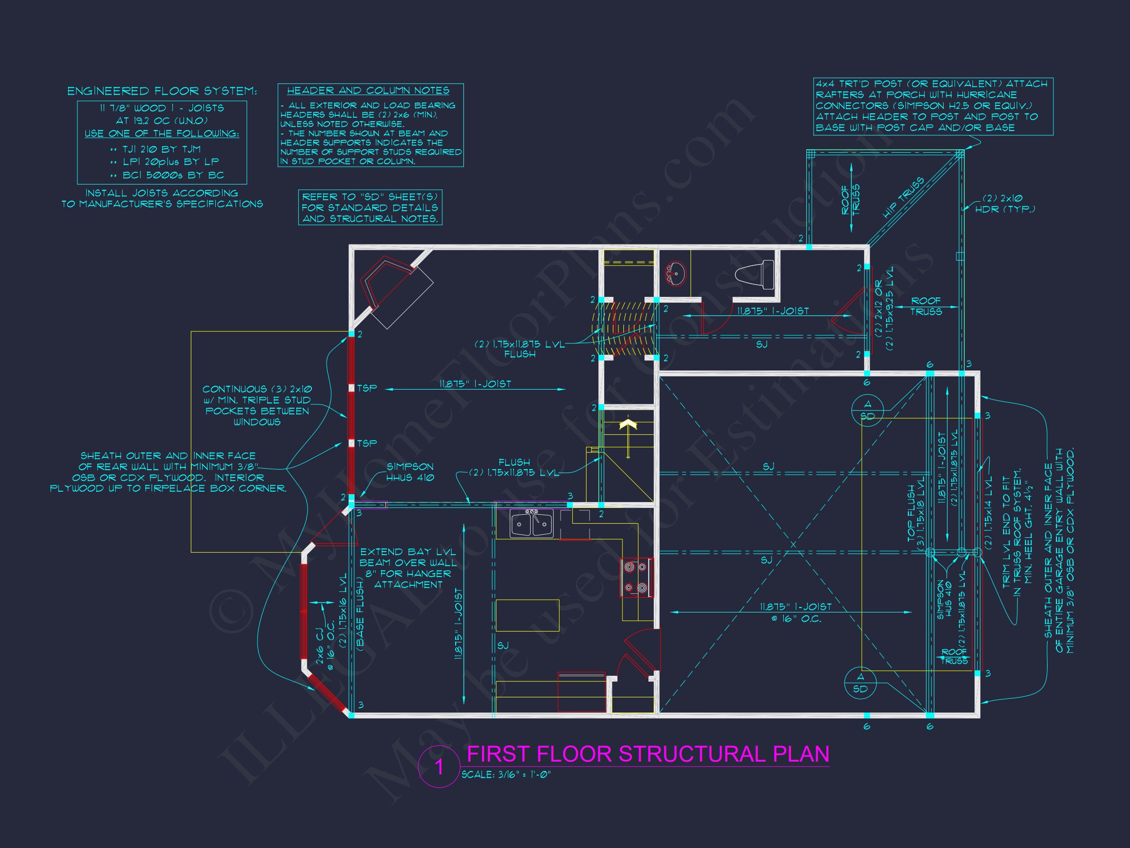 Elegant house Plan with 2 Floors,CAD Designs & Blueprint