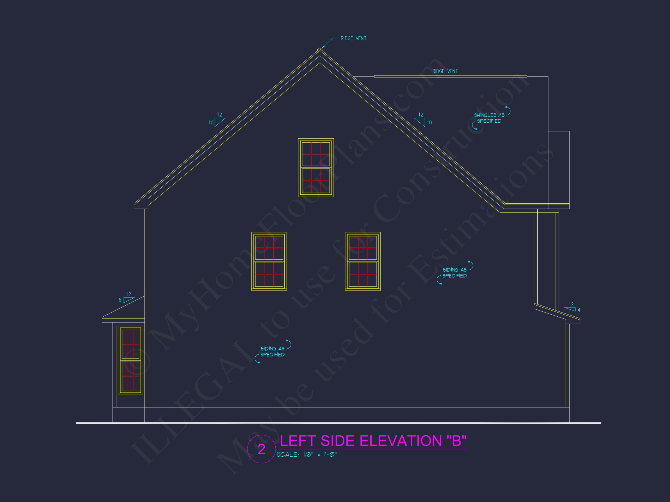 Elegant house Plan with 2 Floors,CAD Designs & Blueprint