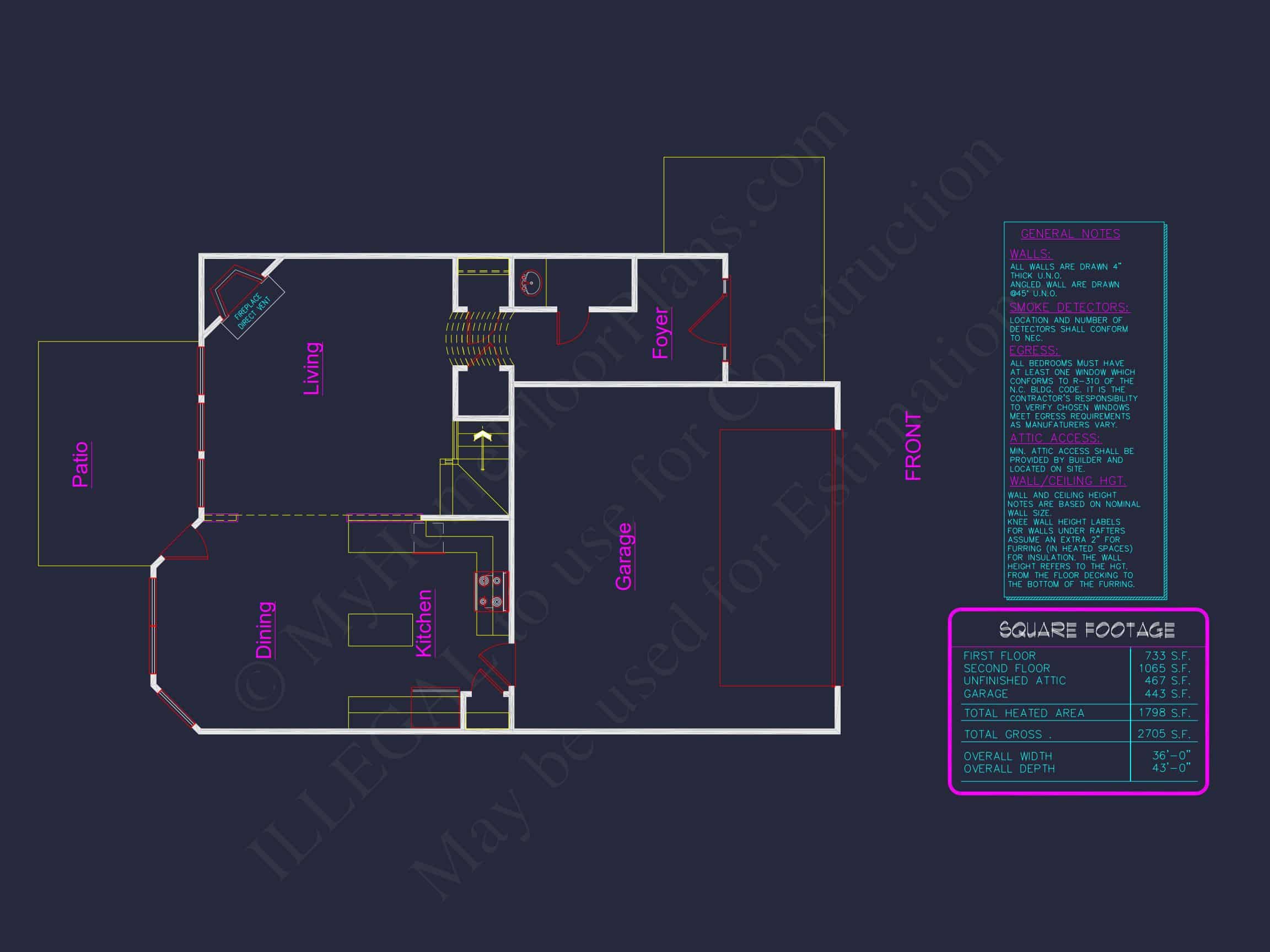 Elegant house Plan with 2 Floors,CAD Designs & Blueprint