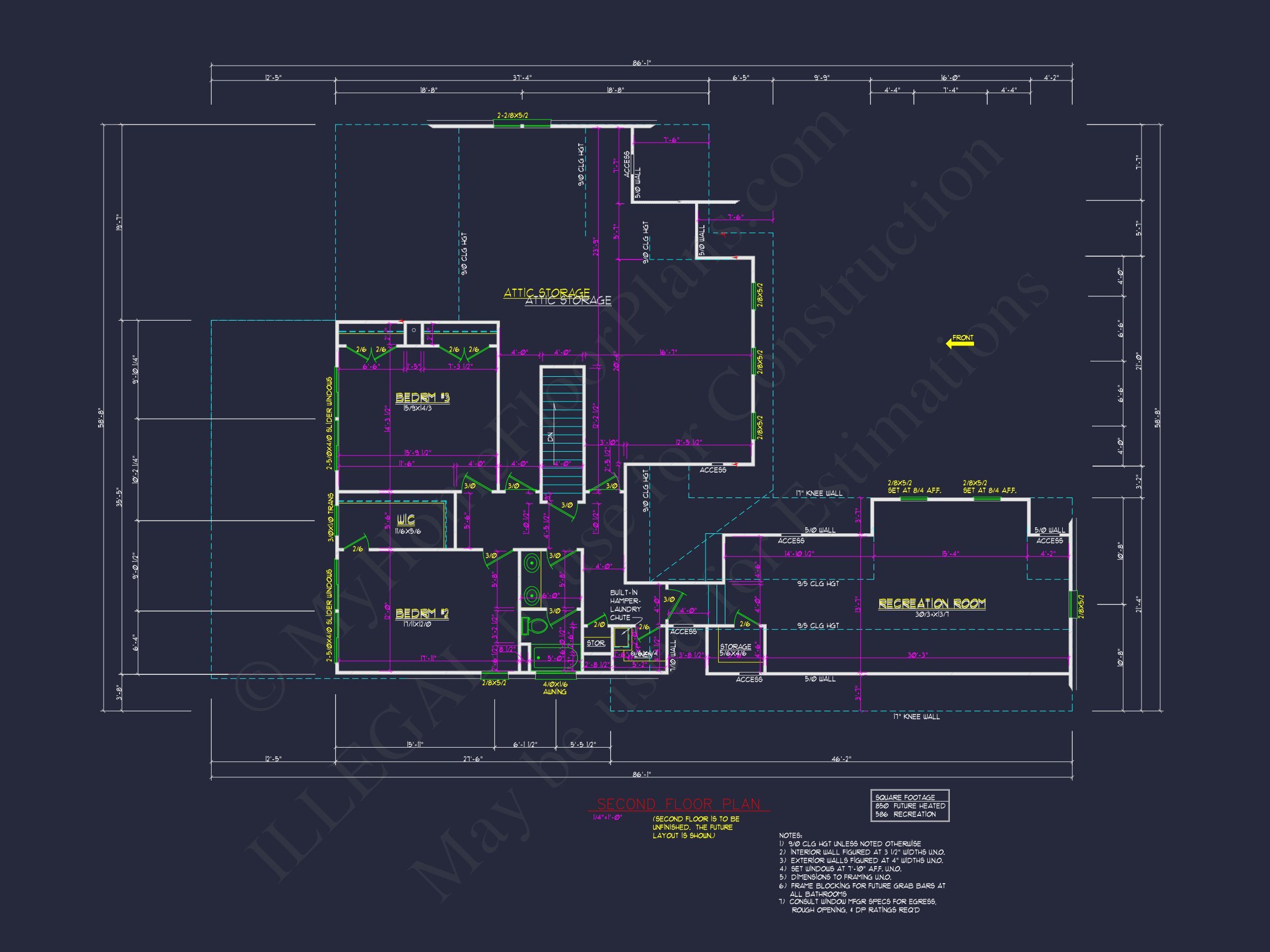 Elegant house Plan with 2 Stories and Colonial Farmhouse Style