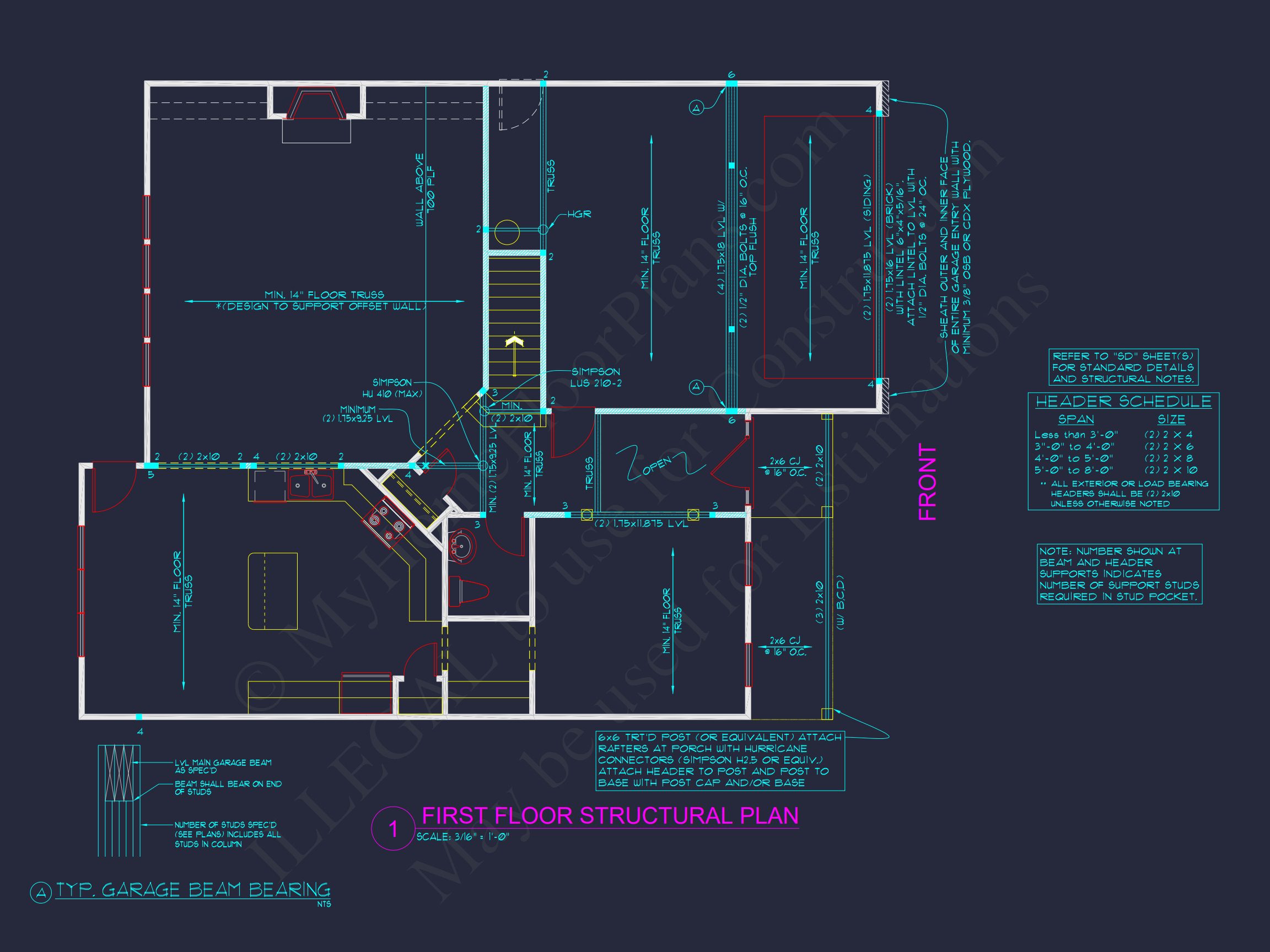 Elegant house Plan with 2-Story CAD Floor Designs and Blueprint