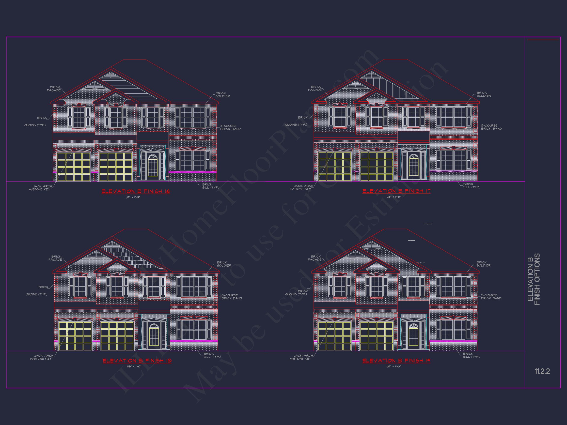 Elegant house Plan with CAD Blueprint and Modern Designs