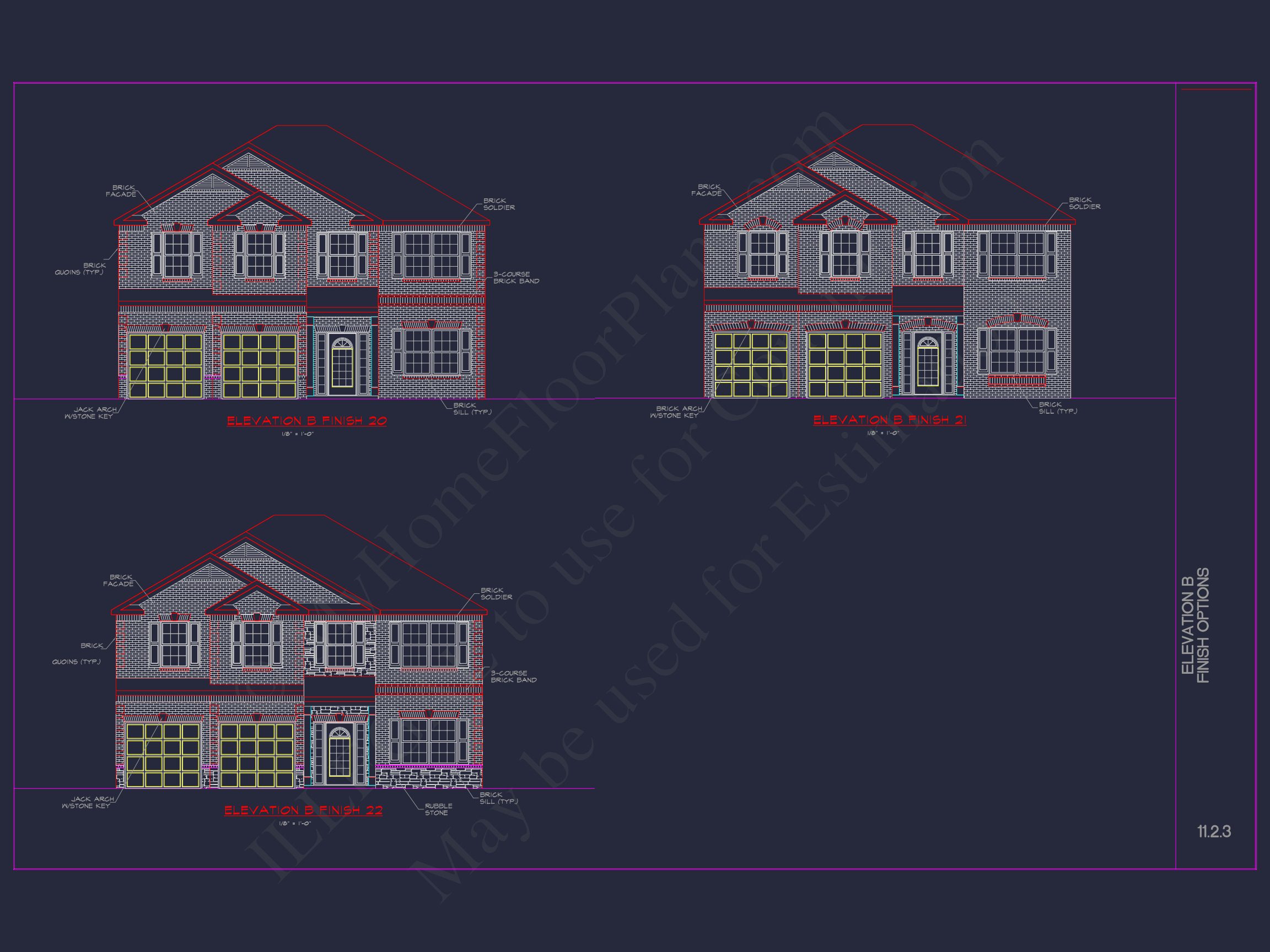 Elegant house Plan with CAD Blueprint and Modern Designs