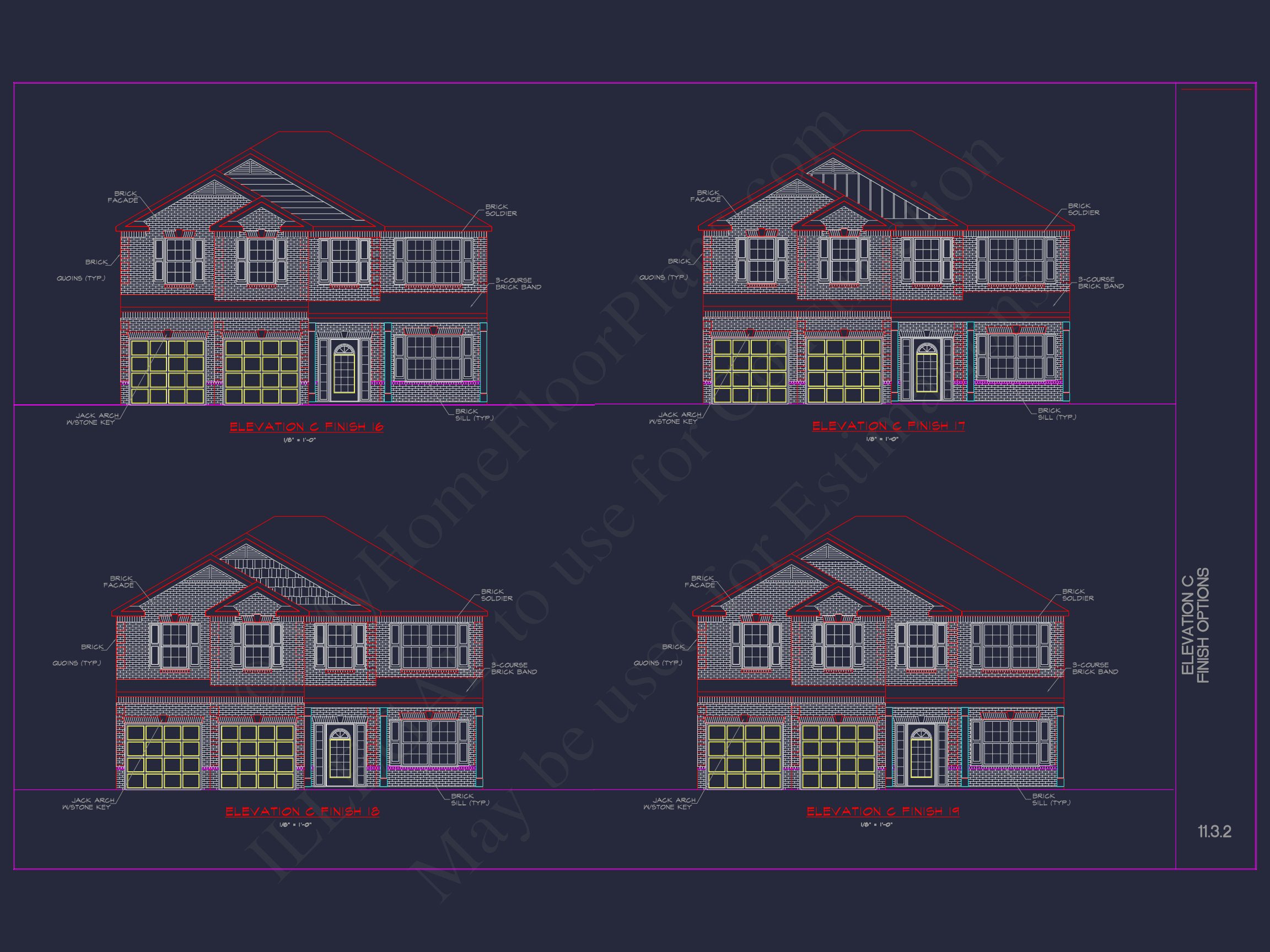 Elegant house Plan with CAD Blueprint and Modern Designs