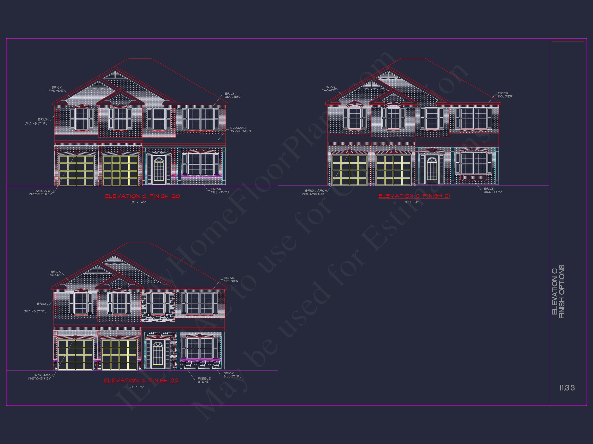 Elegant house Plan with CAD Blueprint and Modern Designs