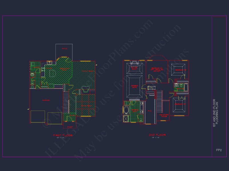 Elegant house Plan with CAD Blueprint and Modern Designs