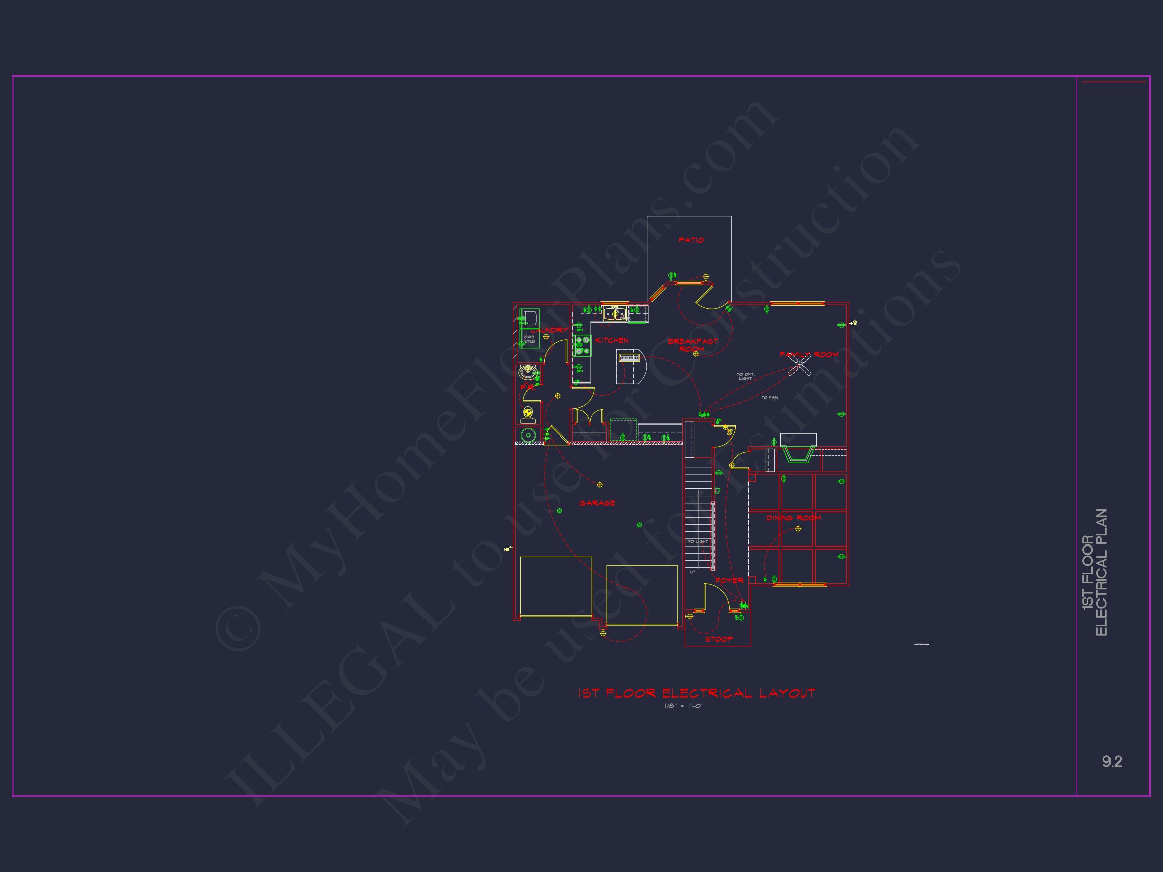 Elegant house Plan with CAD Blueprint and Modern Designs