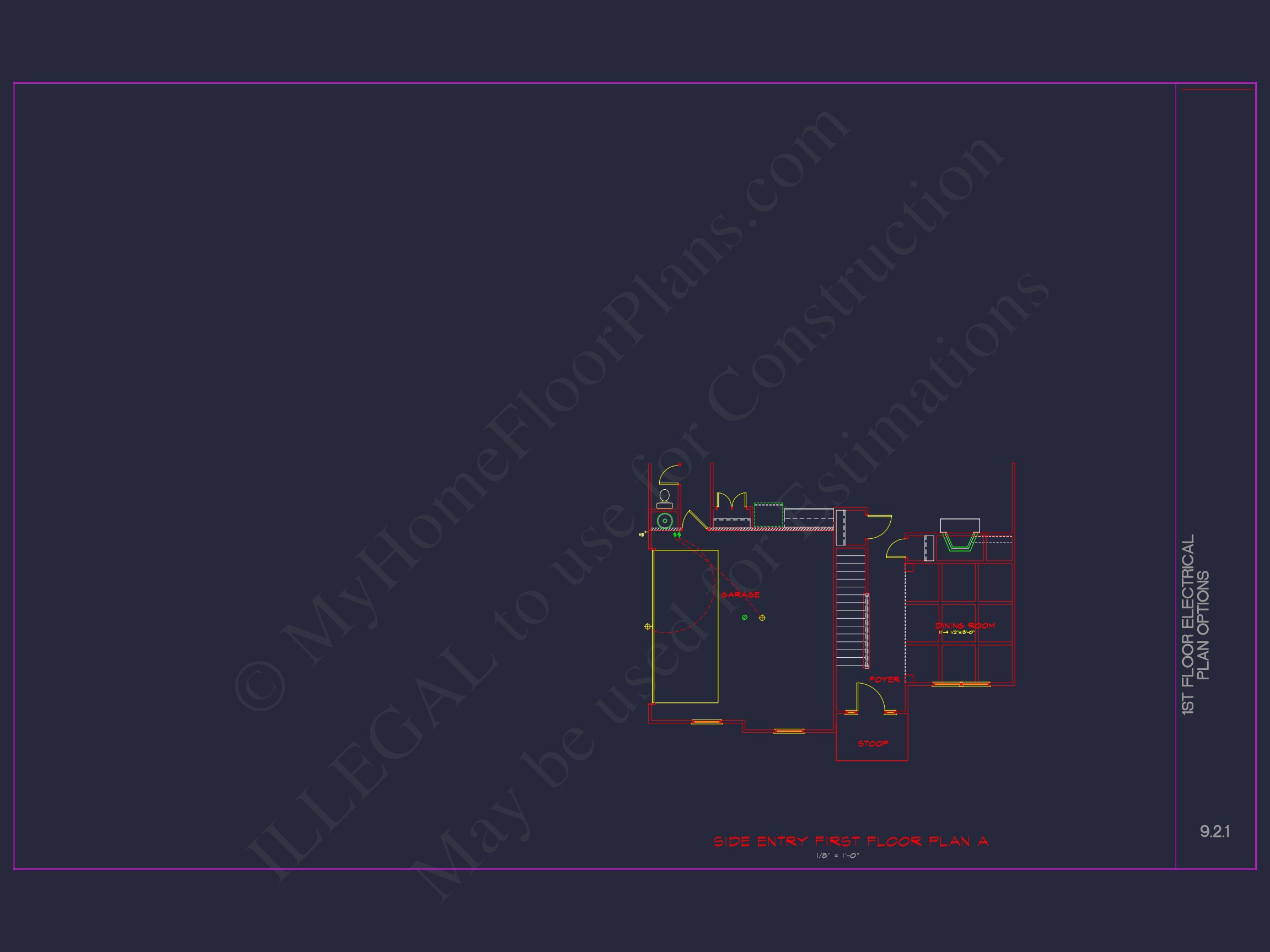 Elegant house Plan with CAD Blueprint and Modern Designs