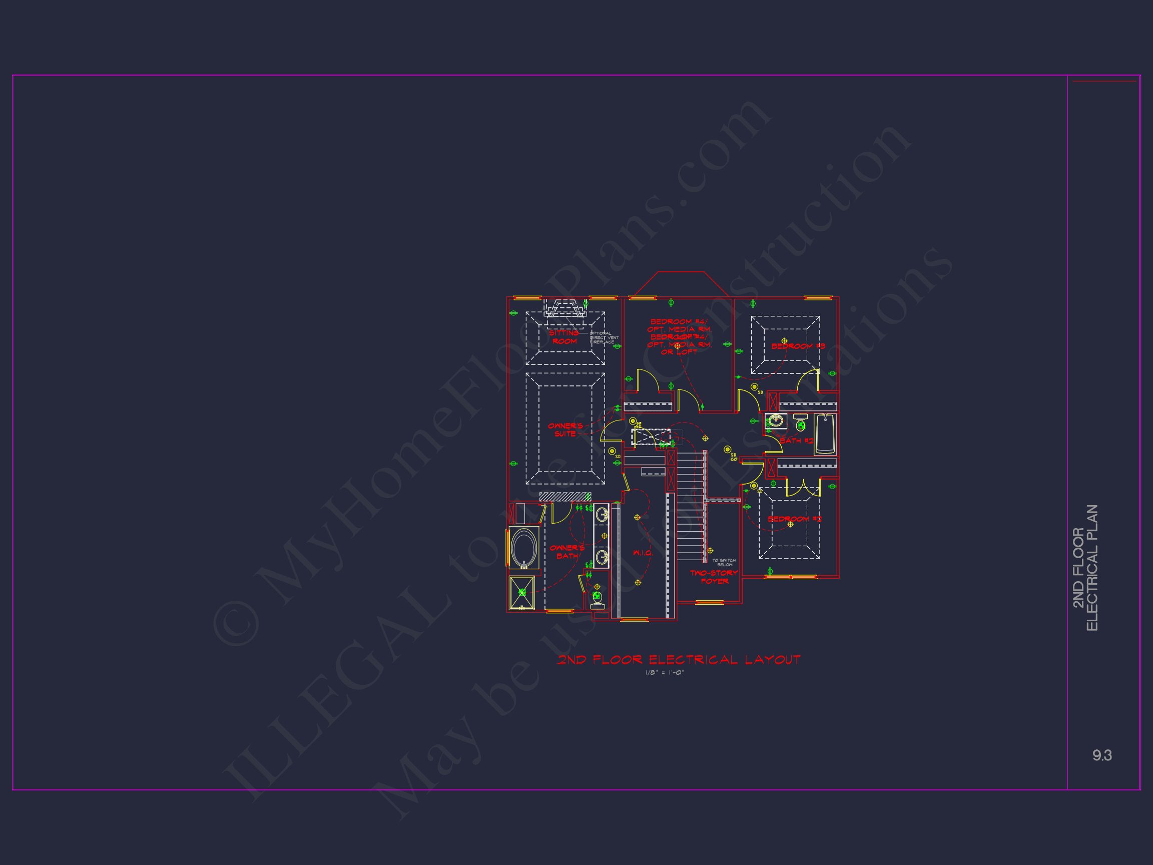 Elegant house Plan with CAD Blueprint and Modern Designs
