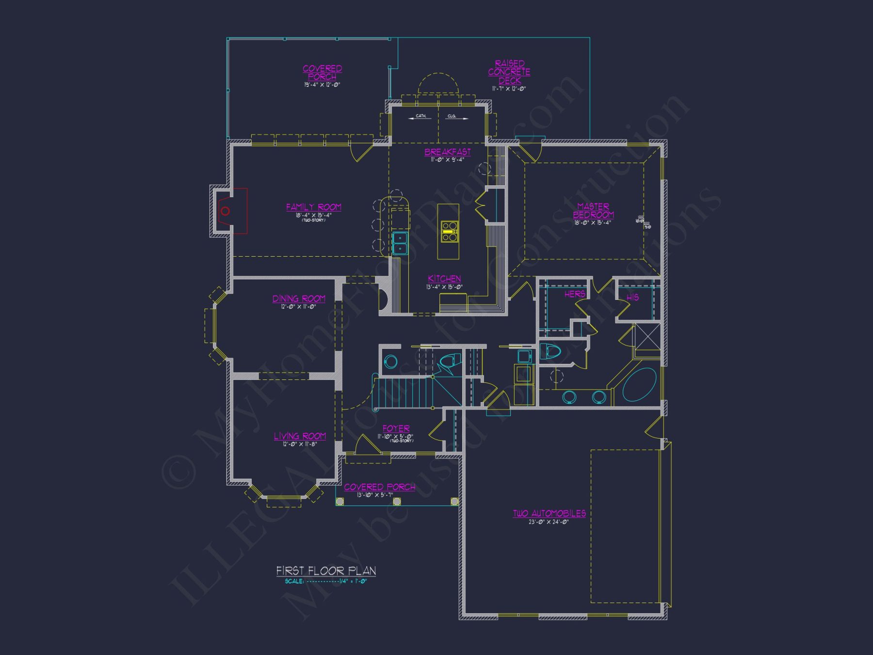 Elegant house Plan with CAD Blueprint & Modern Designs