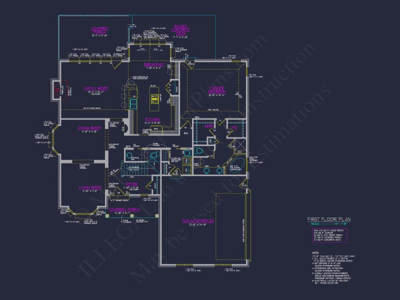Elegant house Plan with CAD Blueprint & Modern Designs
