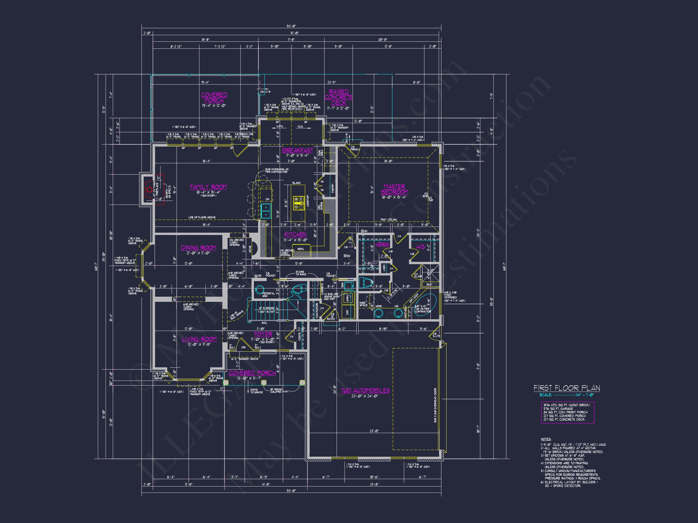Elegant house Plan with CAD Blueprint & Modern Designs