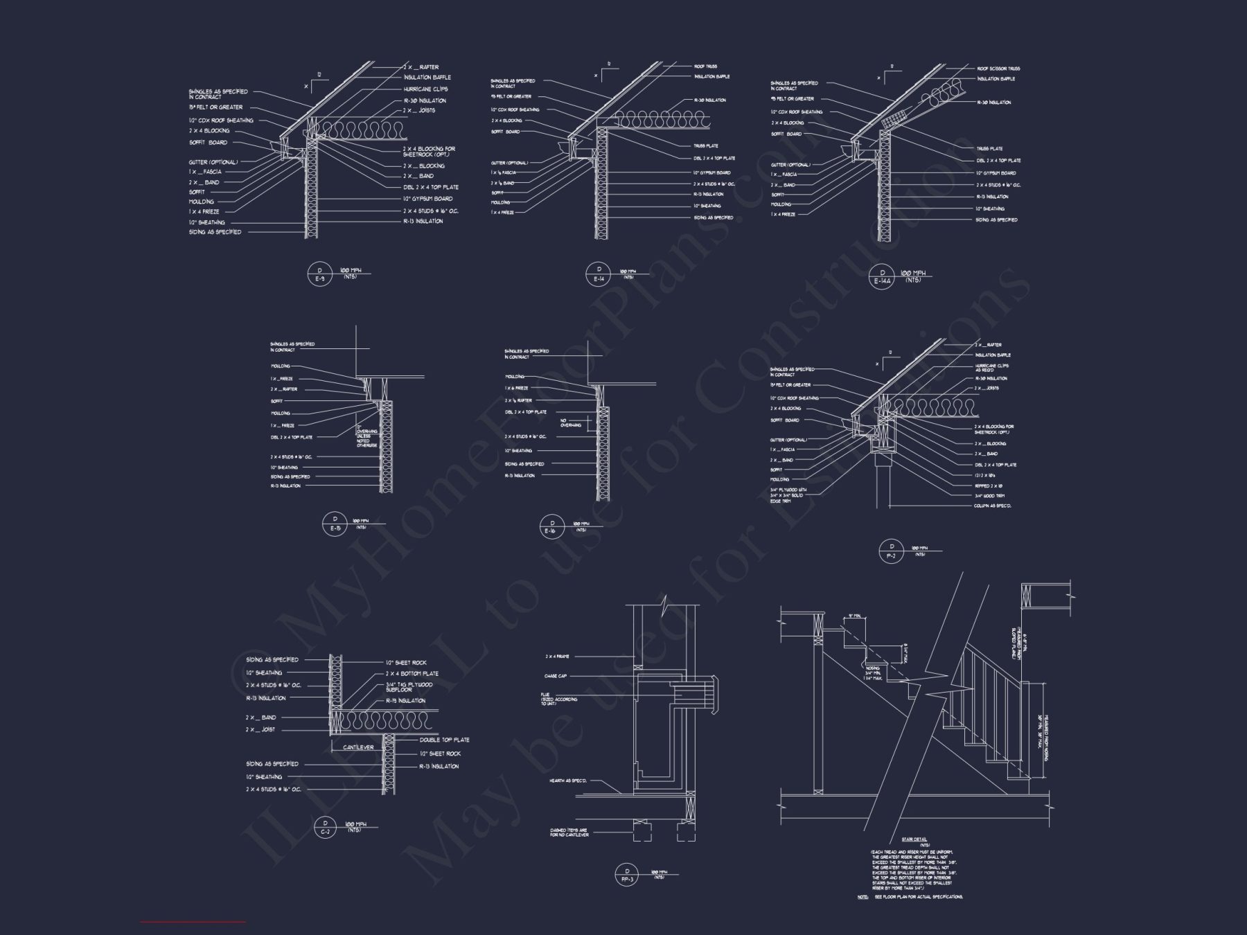 Elegant house Plan with CAD Design: 3 Bed, 2.5 Bath Blueprint