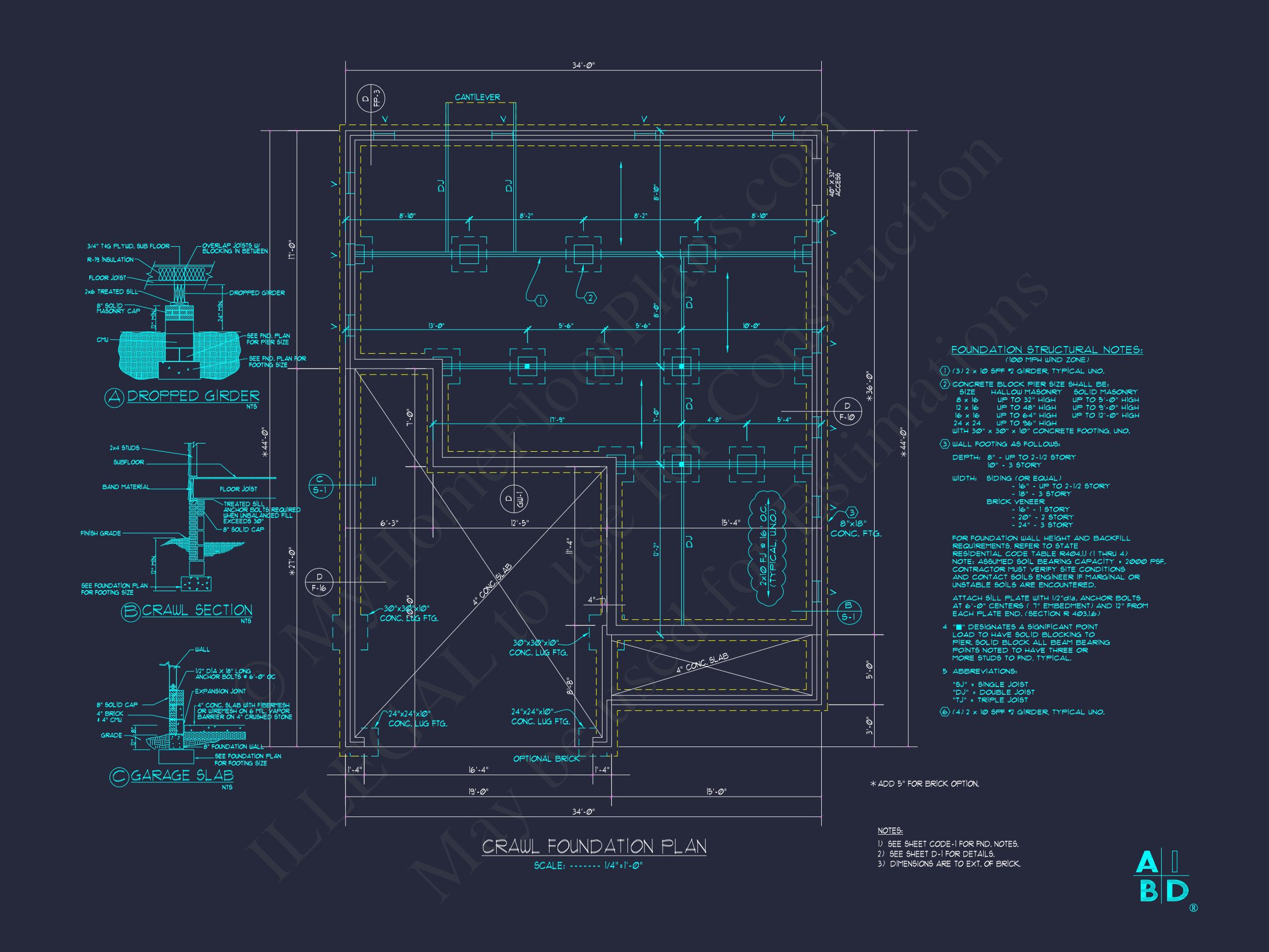 Elegant house Plan with CAD Design: 3 Bed,2.5 Bath Blueprint
