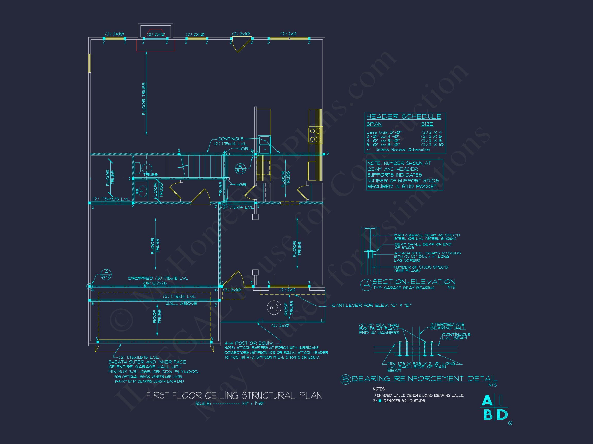 Elegant house Plan with CAD Design: 3 Bed,2.5 Bath Blueprint