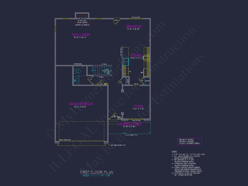 Elegant house Plan with CAD Design: 3 Bed, 2.5 Bath Blueprint