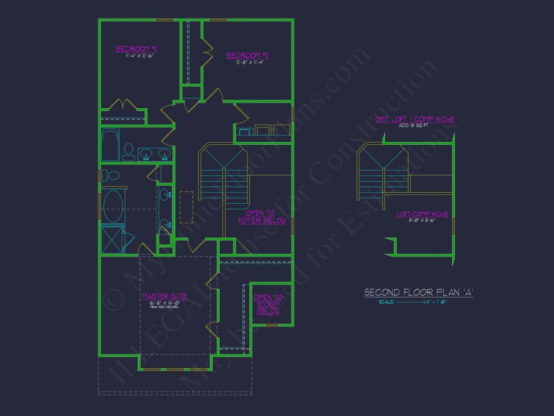 Elegant house Plan with Detailed CAD Blueprints and Designs