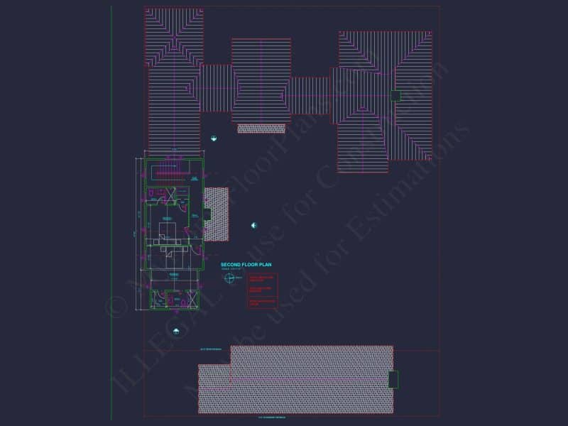 Elegant Southern house Plan with Detailed CAD Floor Designs