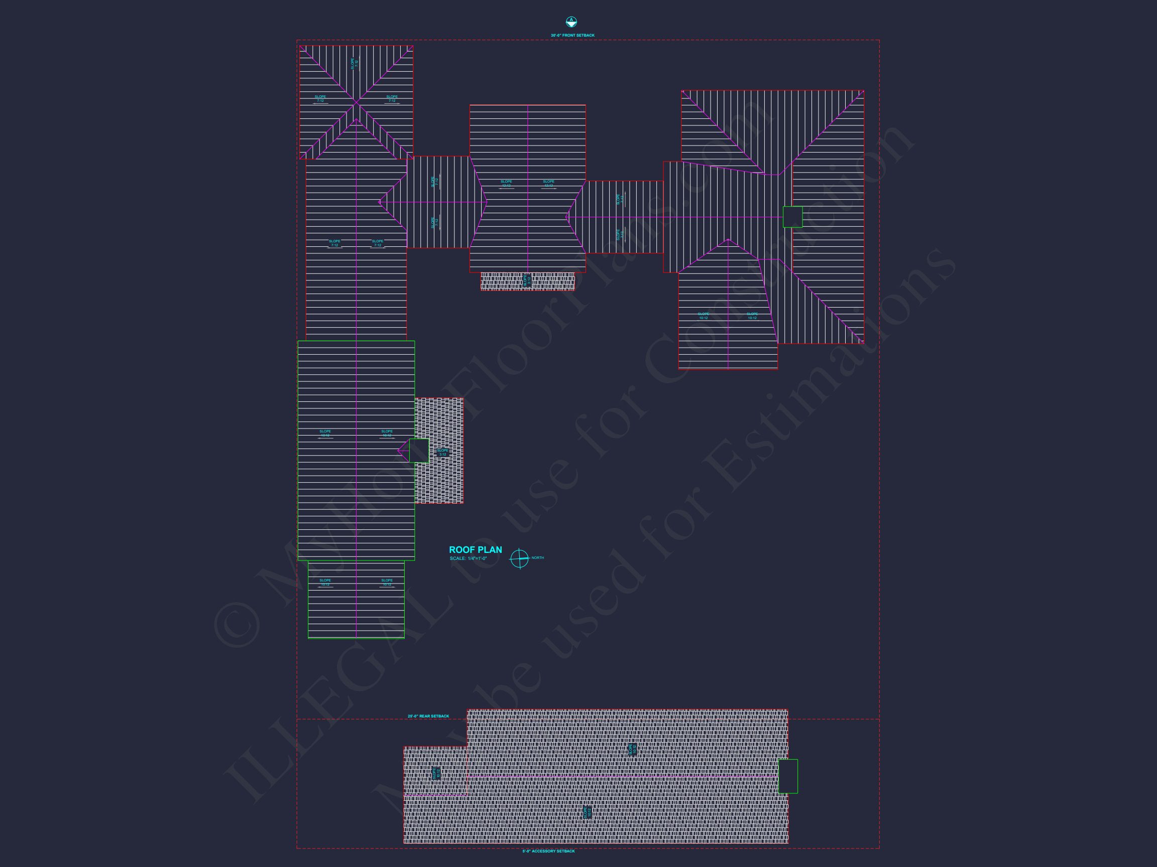 Elegant Southern house Plan with Detailed CAD Floor Designs